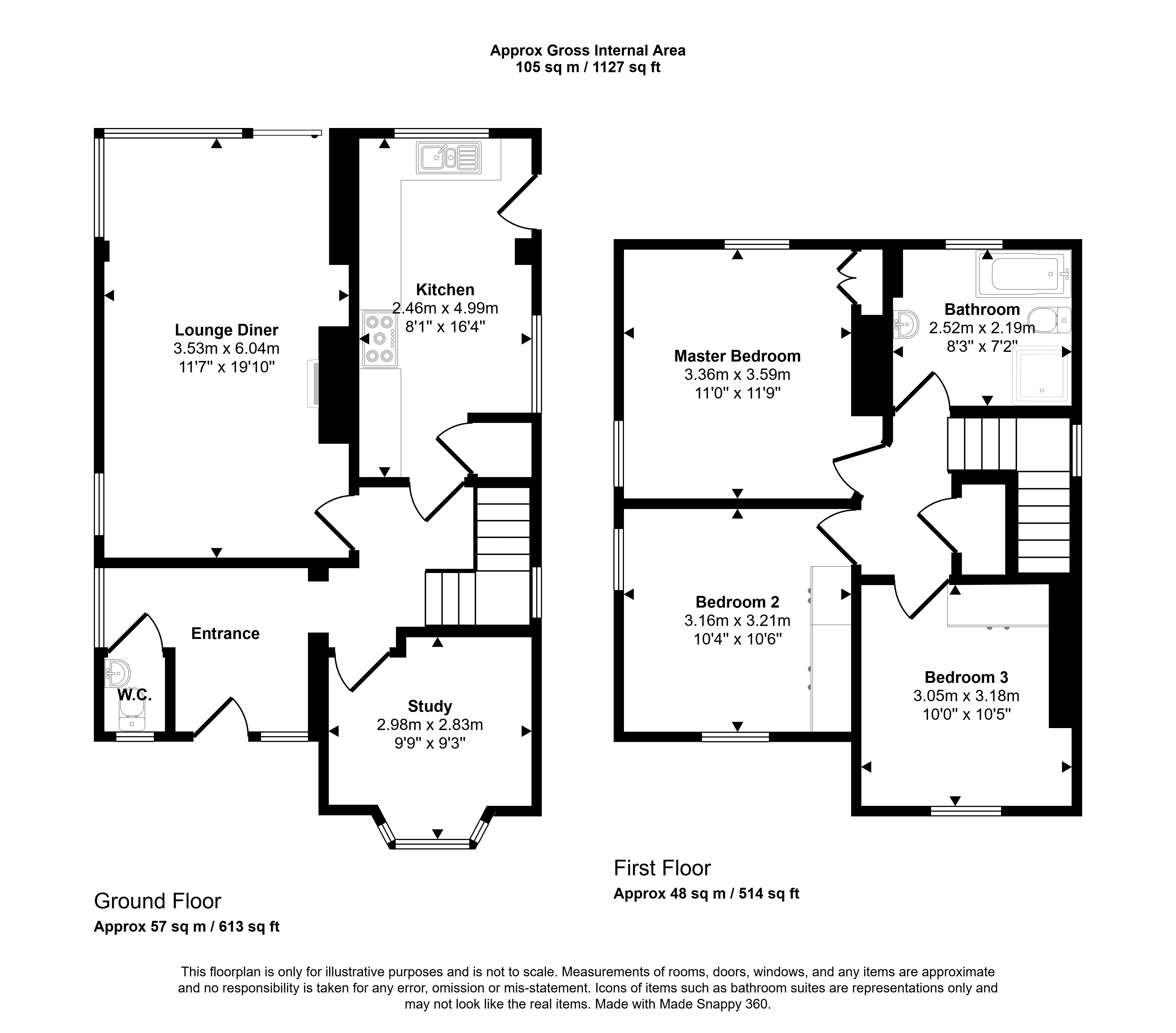 3, Church Lane, Bedlington floorplan