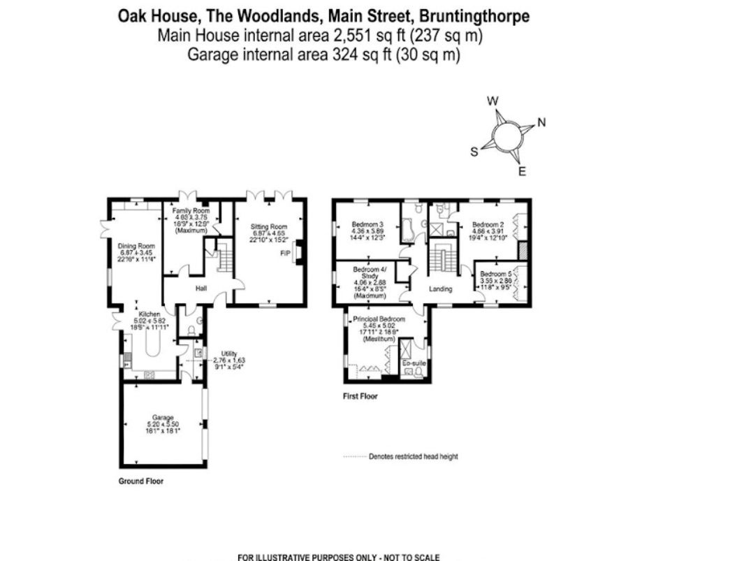 Oak House, The Woodlands, Main Street, Lutterworth floorplan