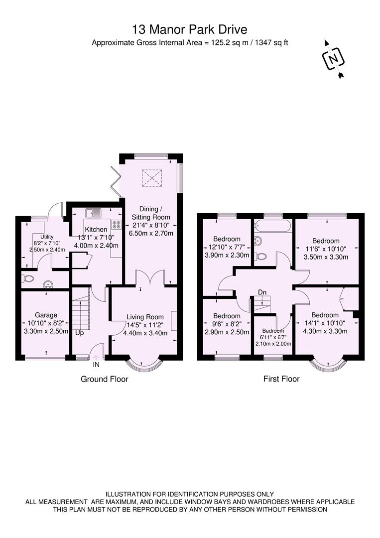 13, Manor Park Close, York floorplan