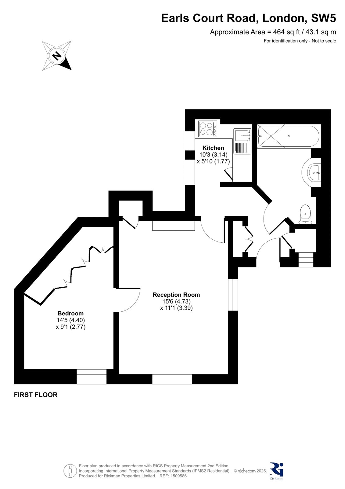 Flat A, 195, Earls Court Road, London floorplan