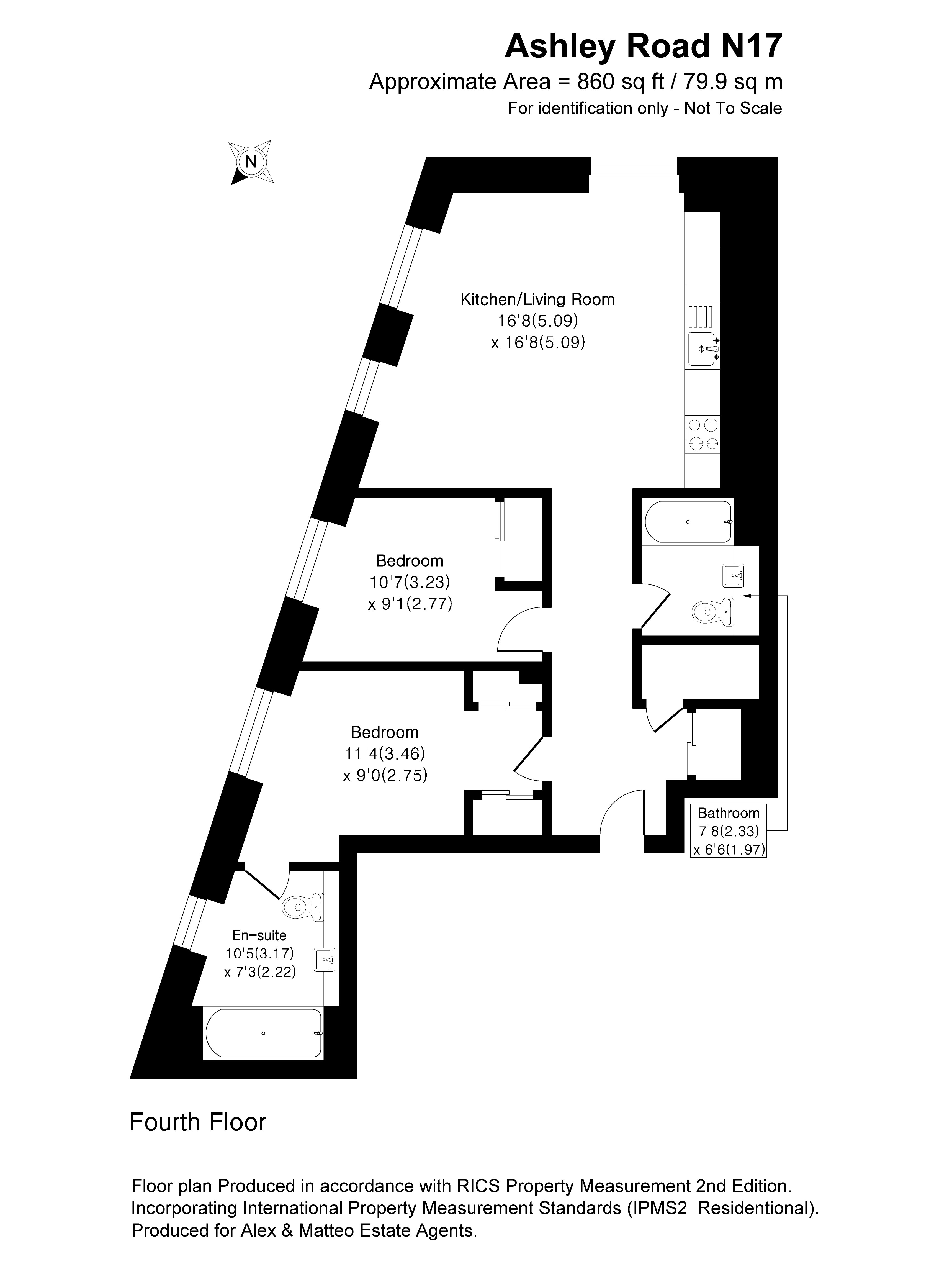 Apartment E46, East Apartments, 1, Ashley Road, London floorplan