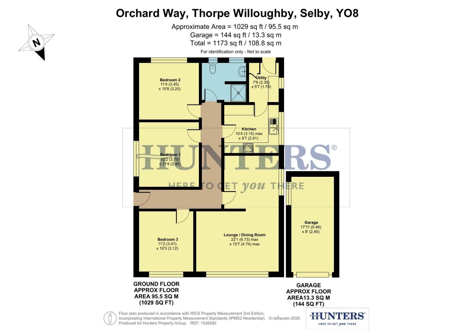 63, Orchard Way, Selby floorplan