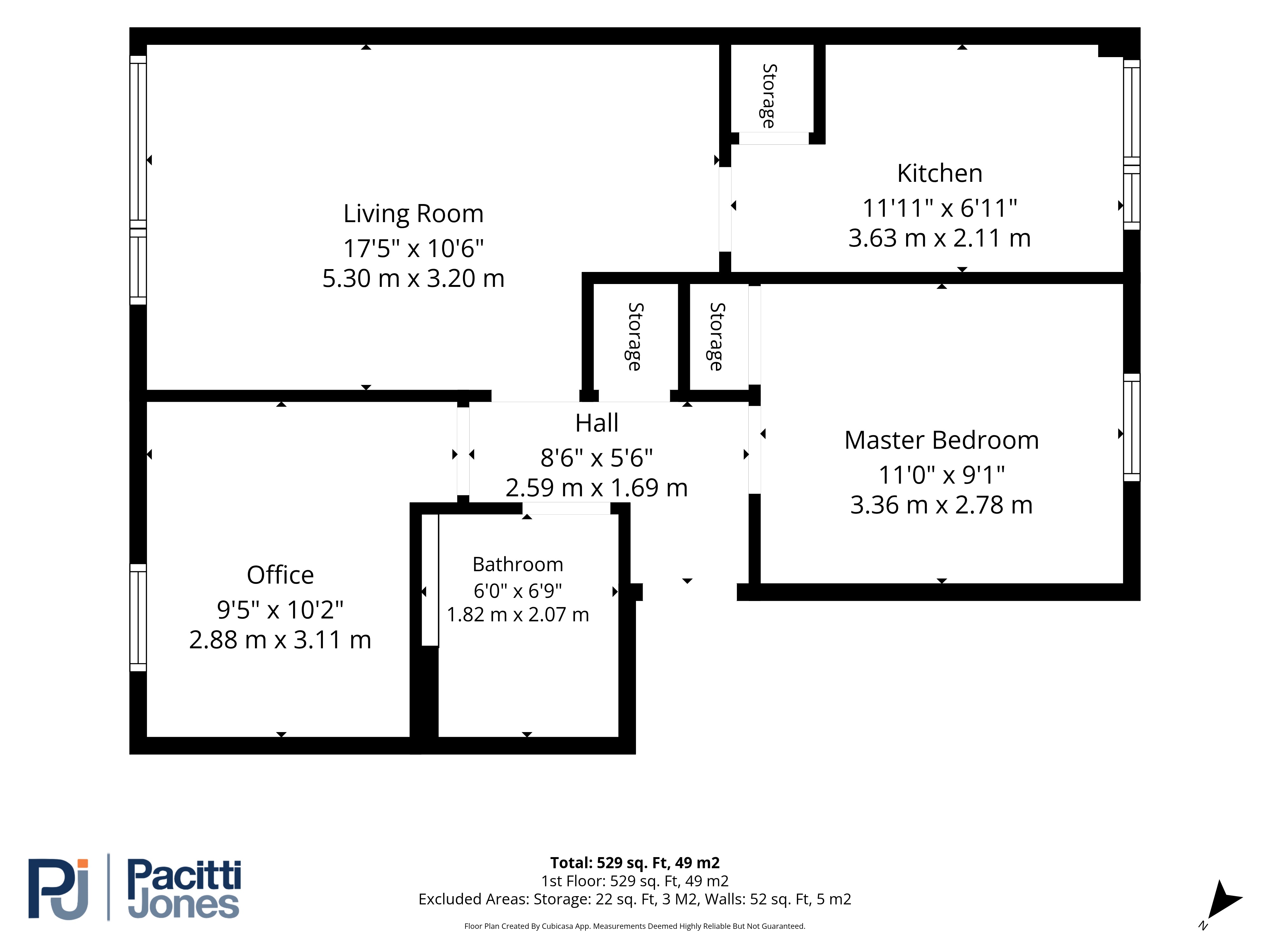 Flat 2/2, 86 Mavisbank Gardens, Glasgow floorplan