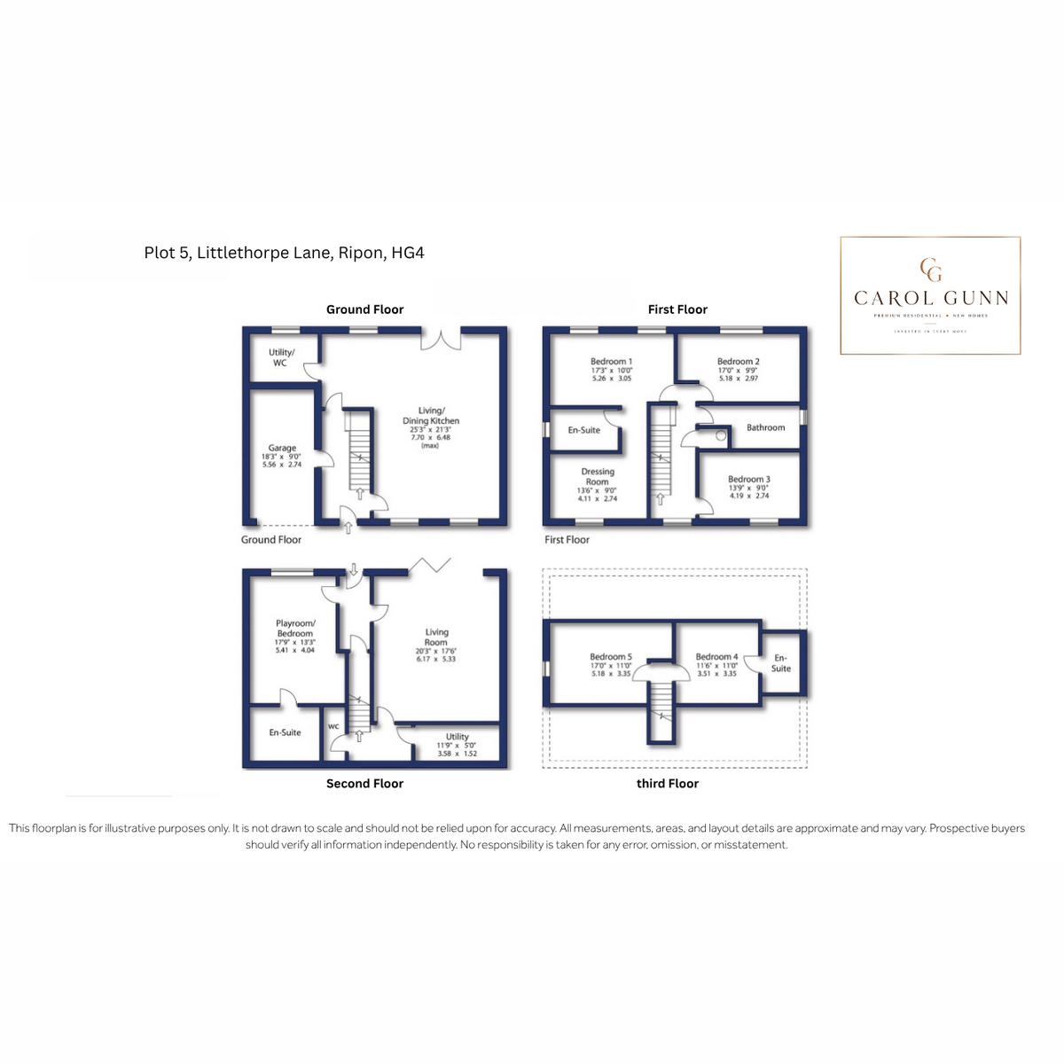 Plot 5, Littlethorpe Lane, Ripon floorplan