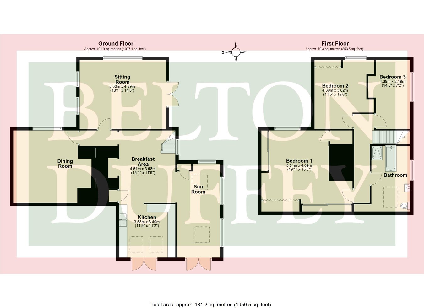 The Grange, Hall Street, Briston floorplan