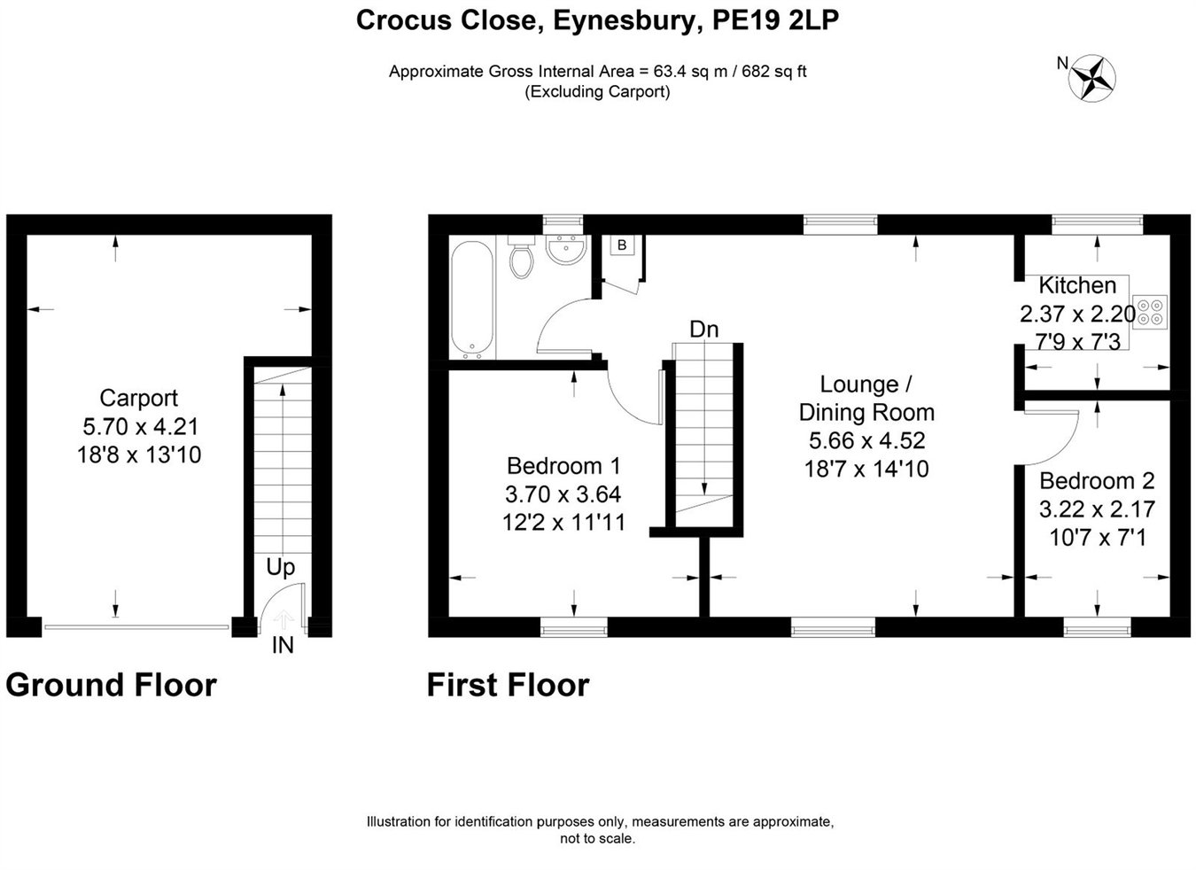 22a, Crocus Close, Eynesbury, St Neots floorplan