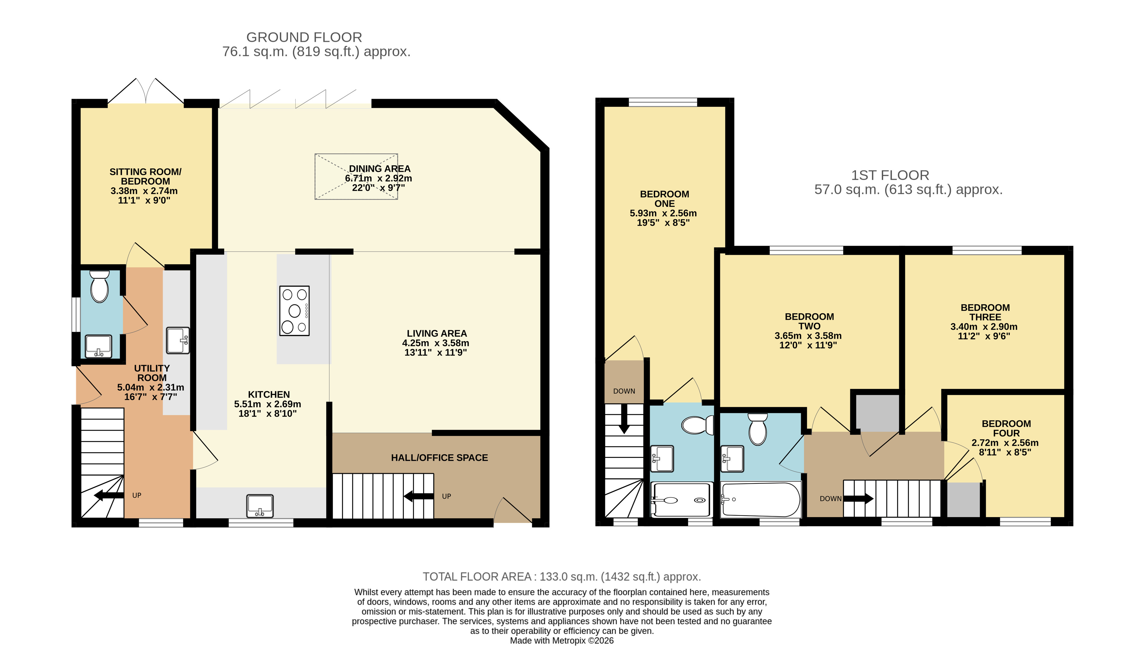 12, Lambs Close, Bedfordshire floorplan