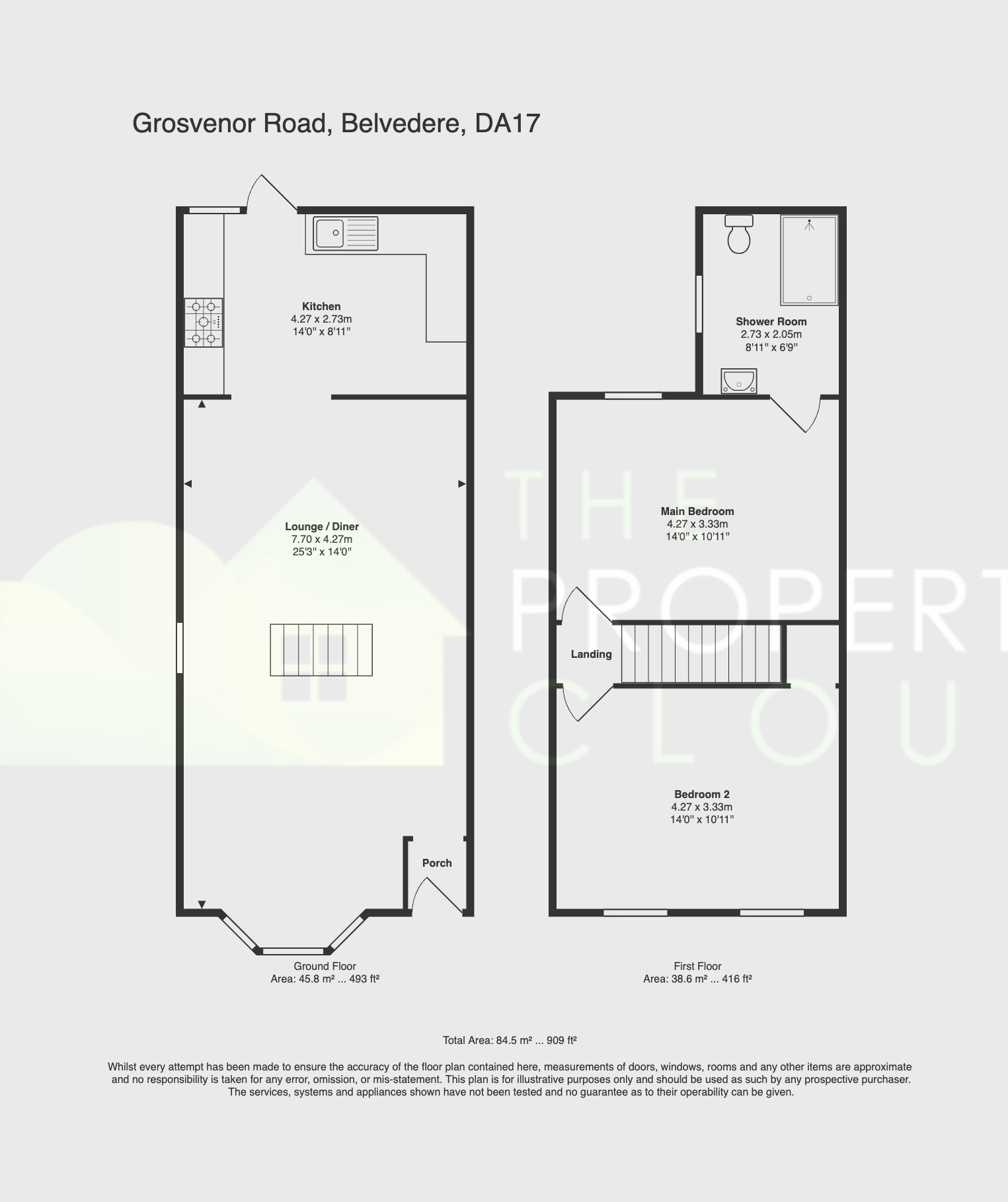 17 Grosvenor Road, Belvedere, Kent floorplan
