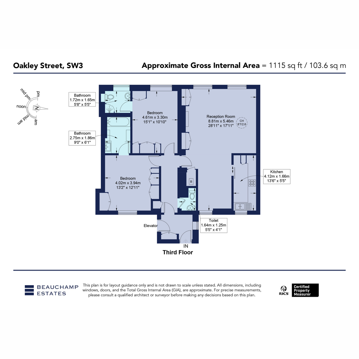 Flat 5, 47, Oakley Street, London floorplan