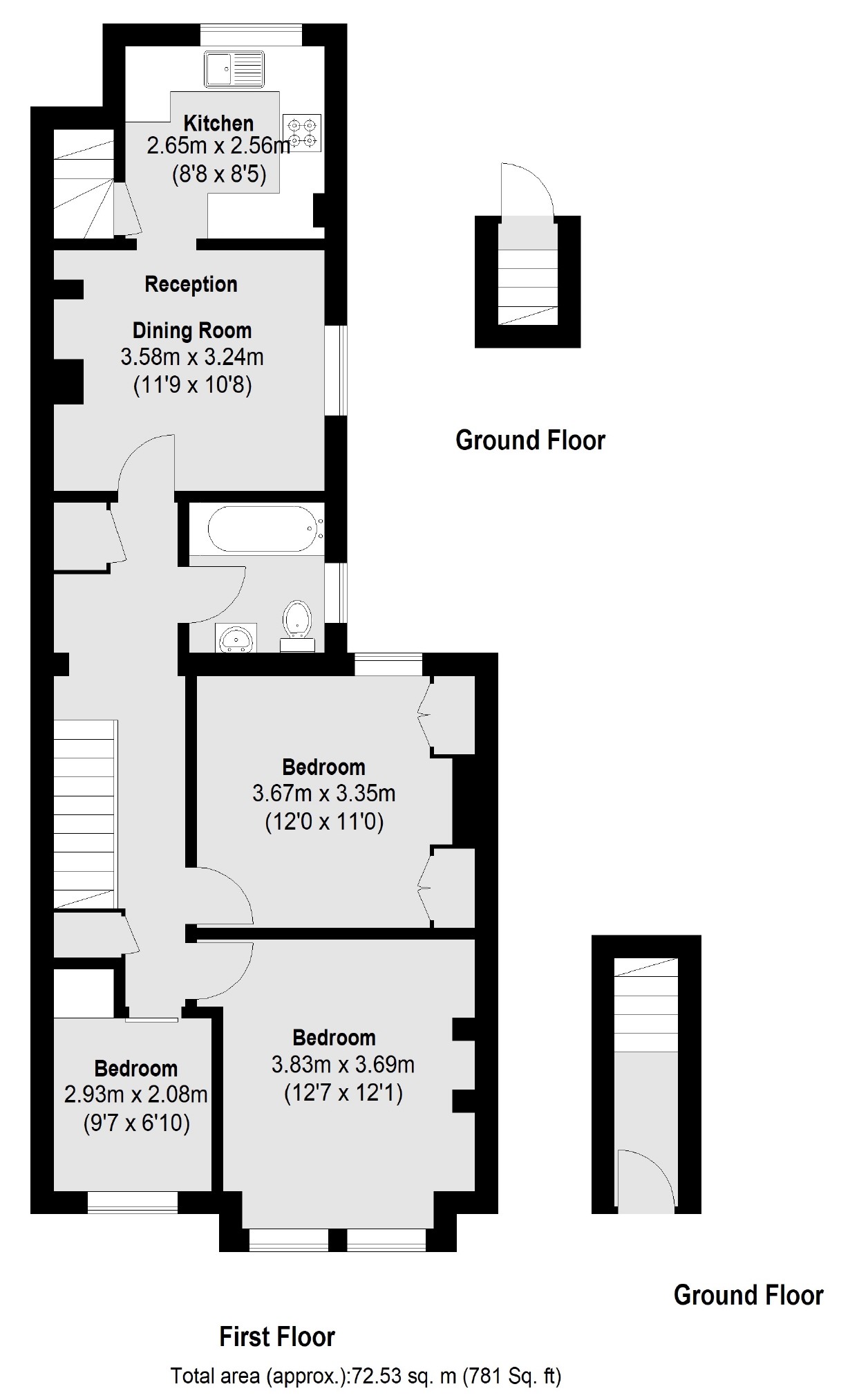 10A, Surrey Road, London floorplan