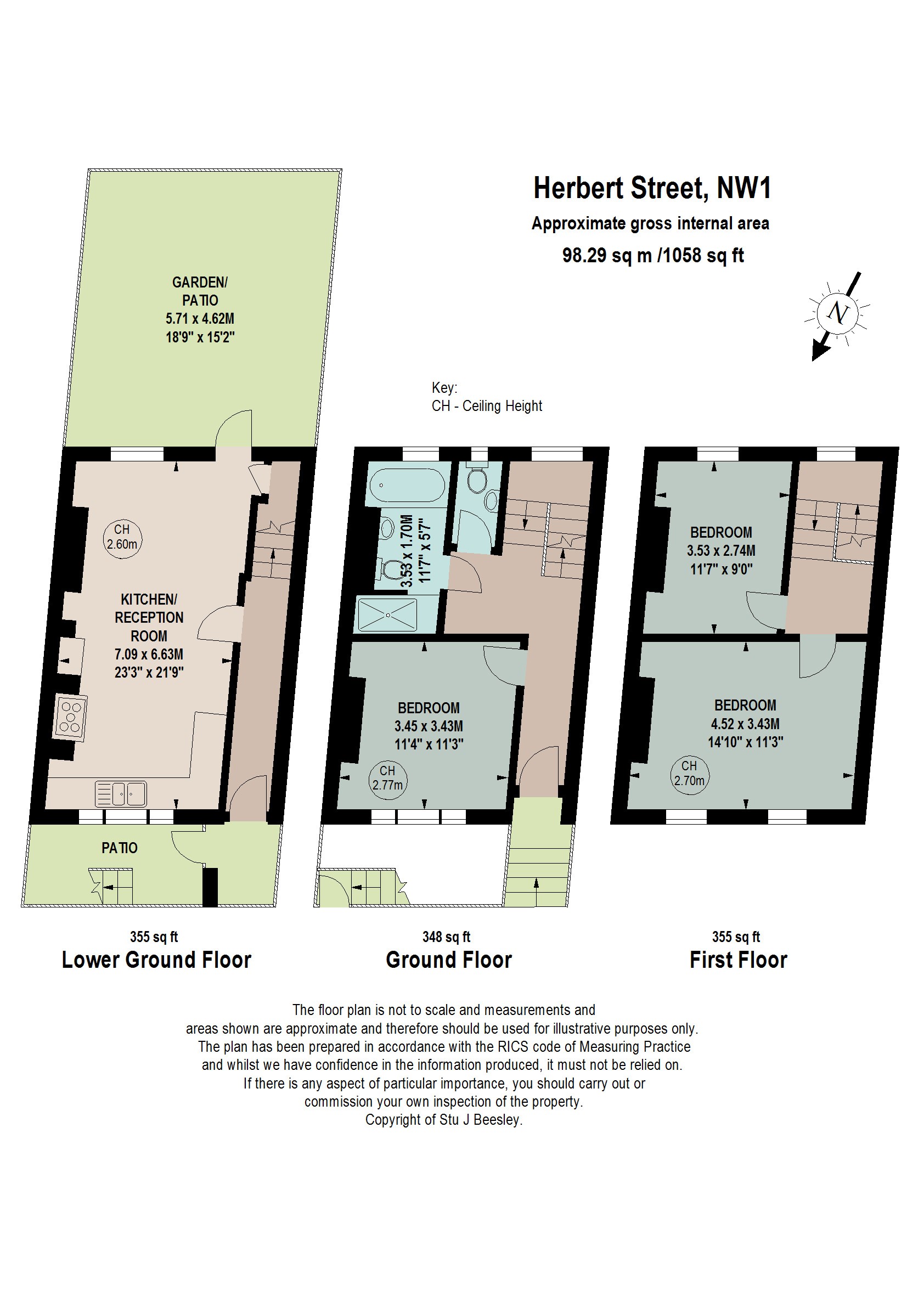 14, Herbert Street, London floorplan
