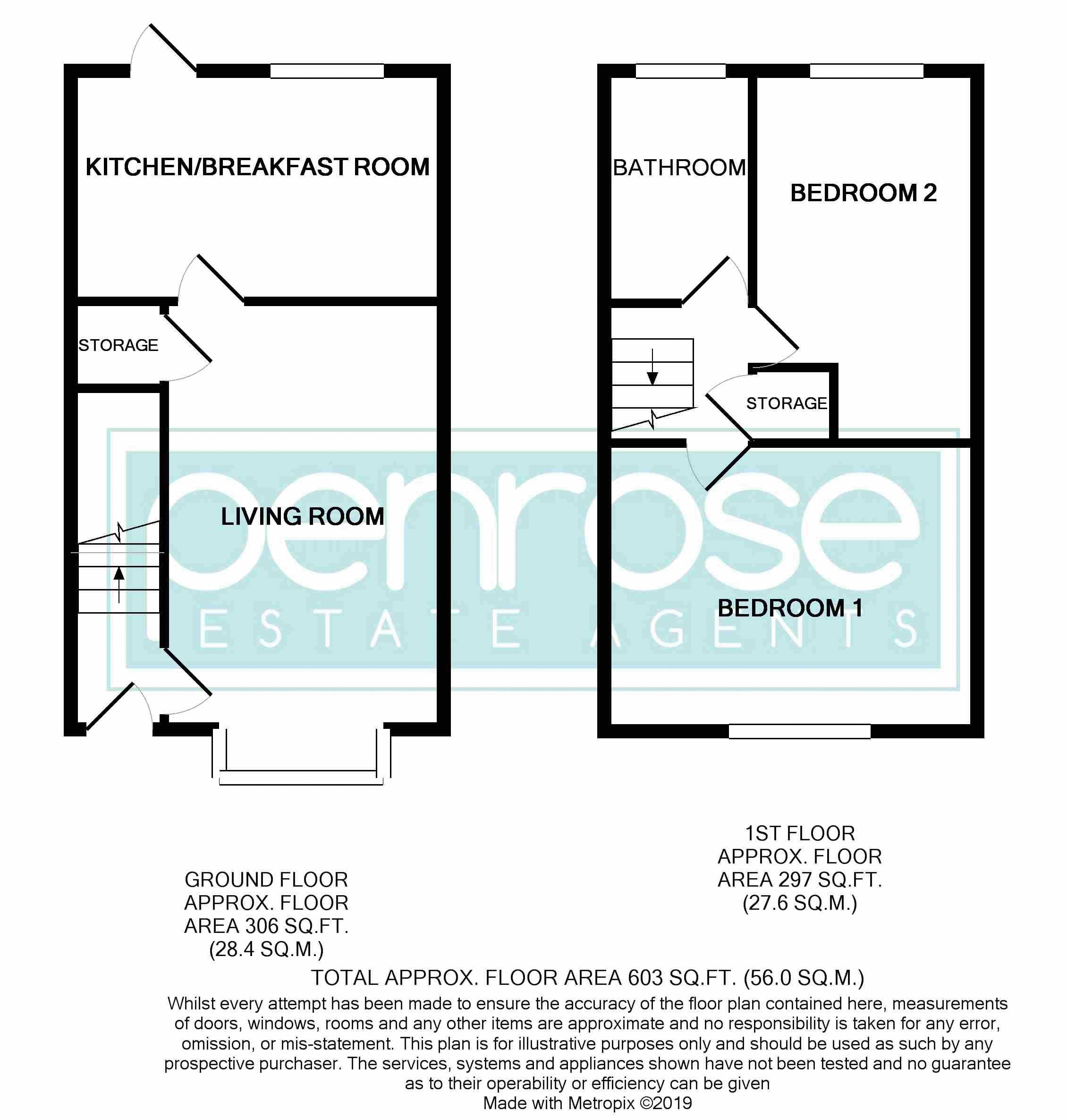 2 Bedrooms Terraced house to rent in Cresswell Gardens, Luton LU3