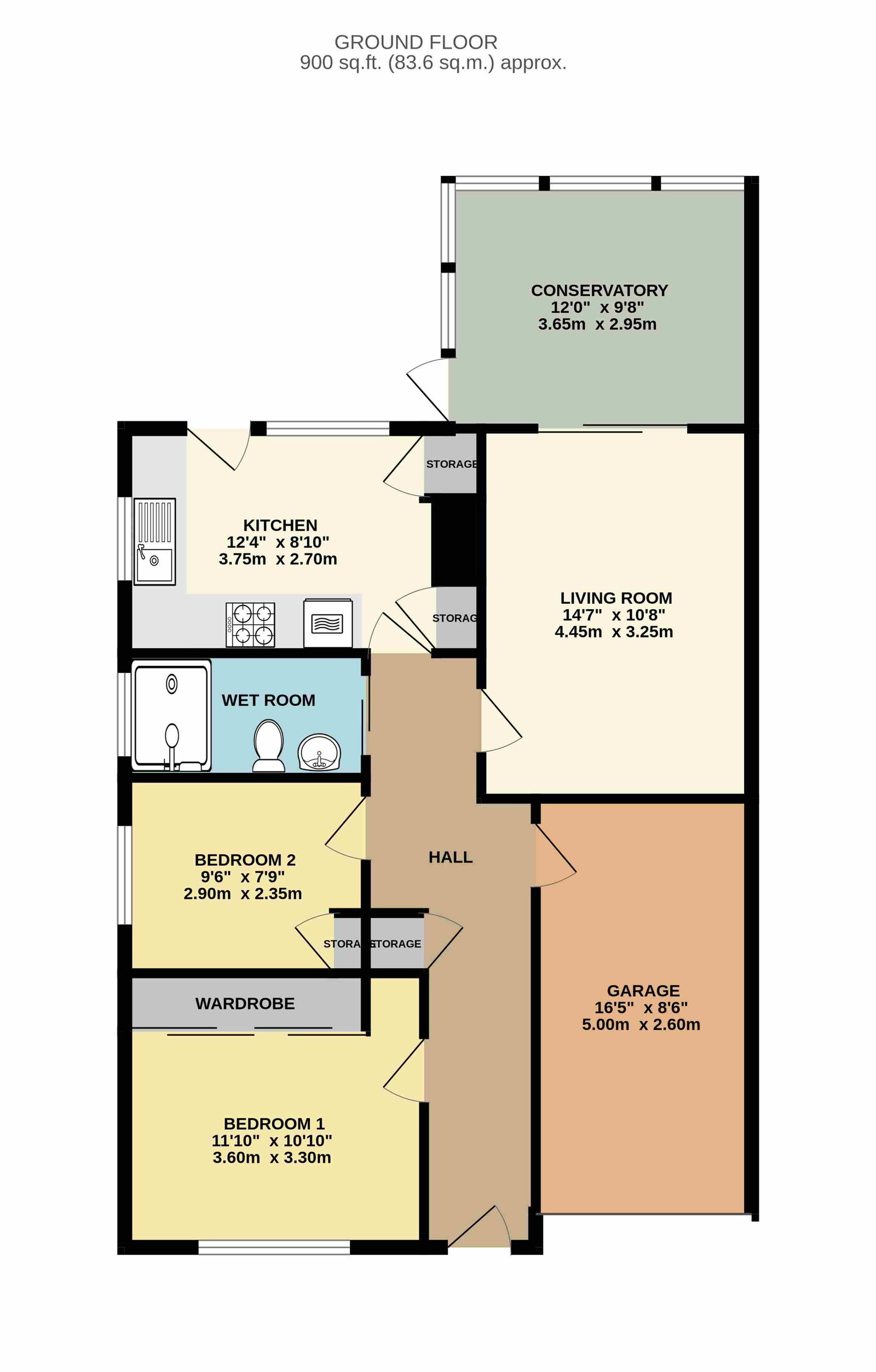 14, Chegworth Gardens, Sittingbourne floorplan