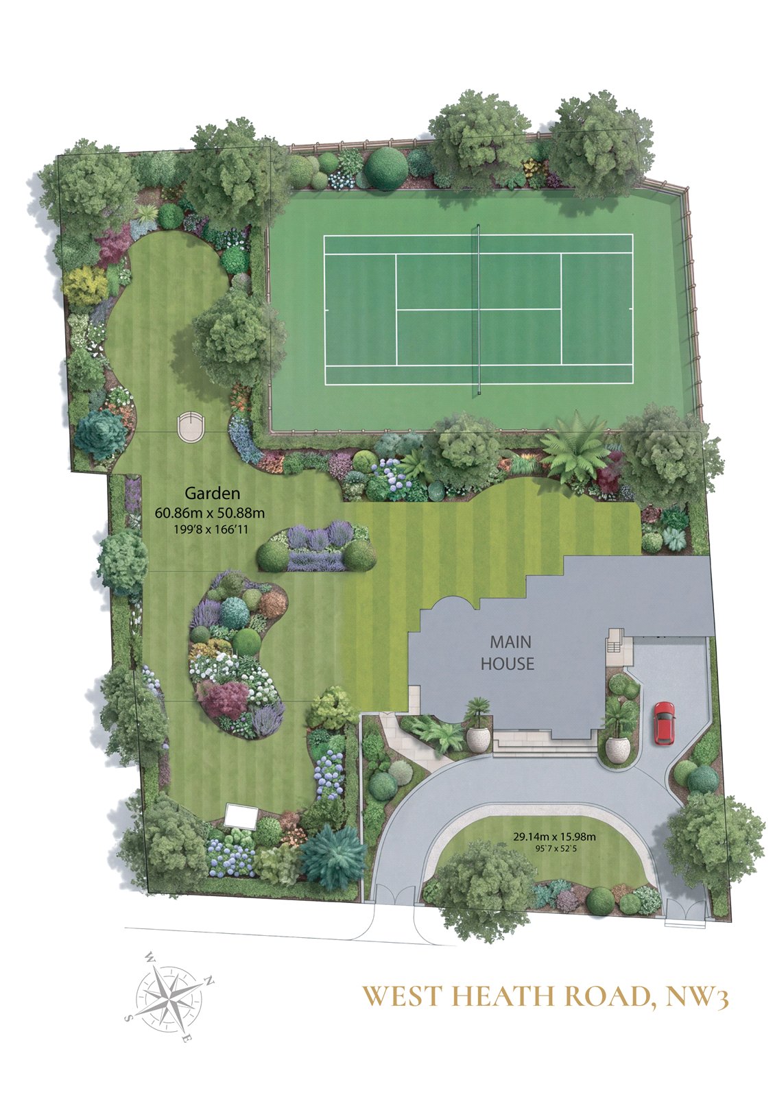 207, West Heath Road, London floorplan