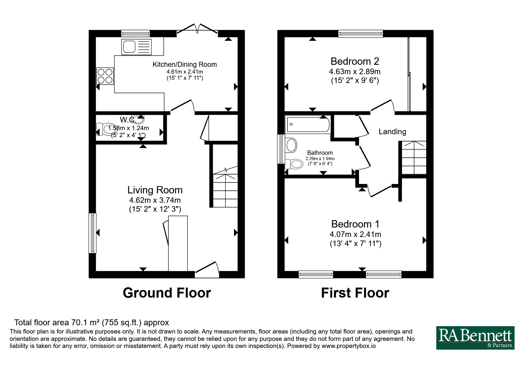 30, Bartletts Avenue, Warwickshire floorplan