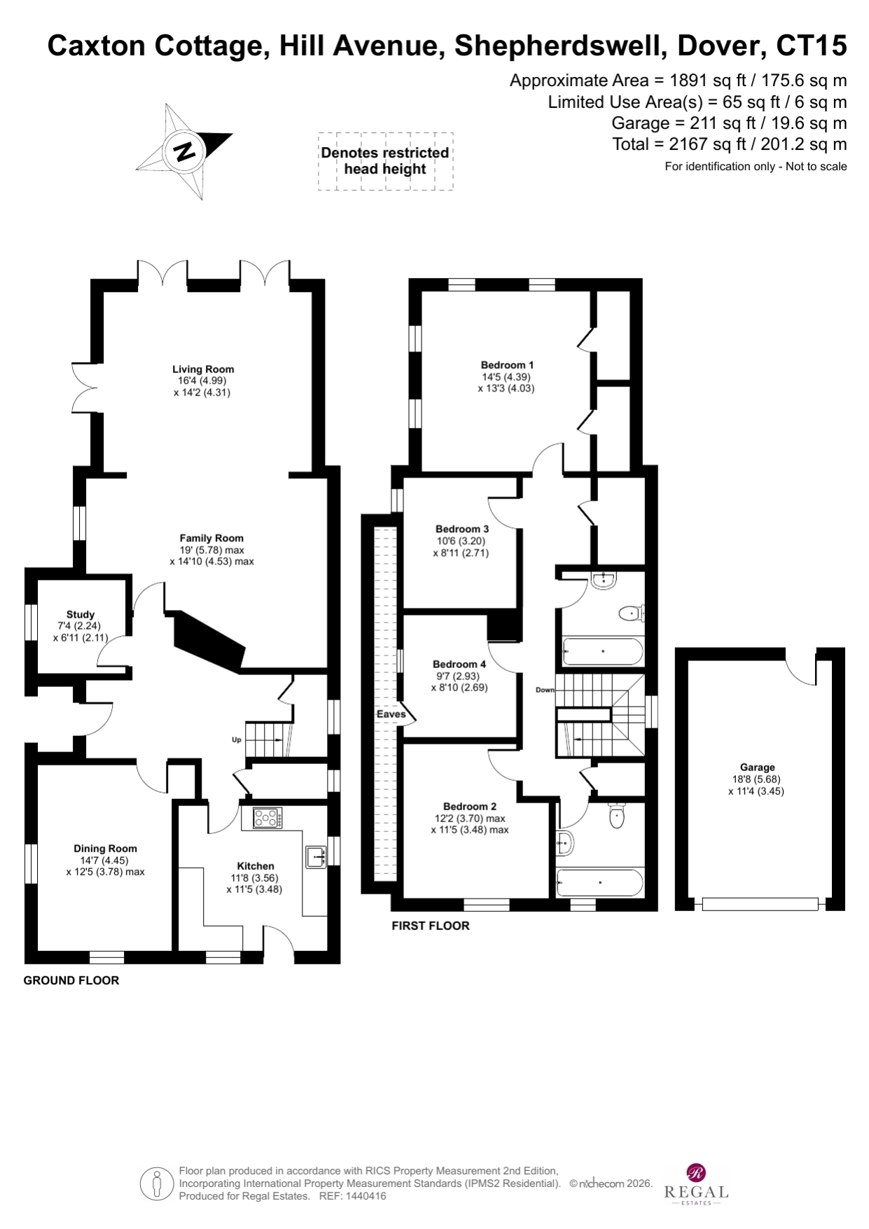 Caxton Cottage, Hill Avenue, Shepherdswell, Dover floorplan