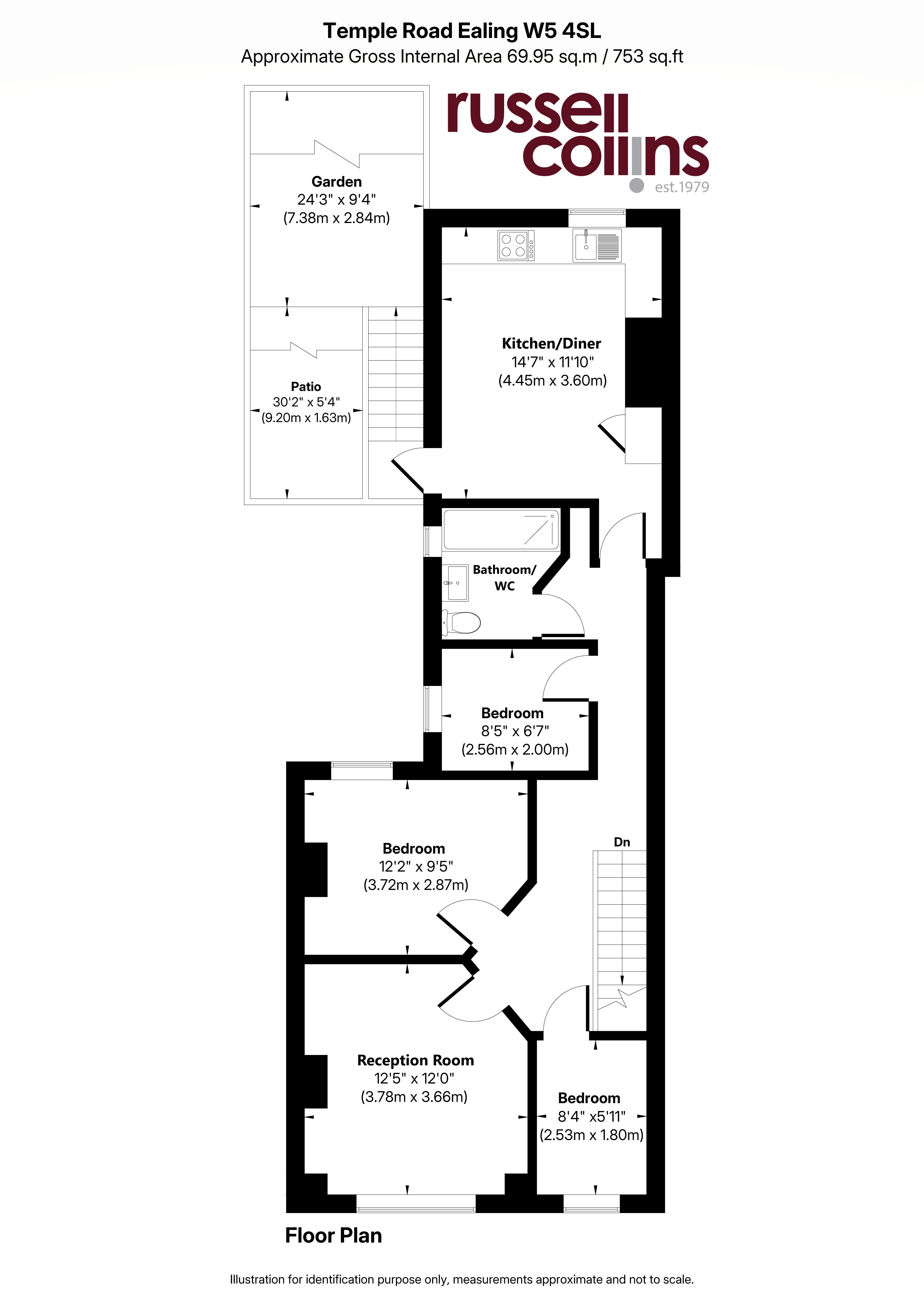 3a, Temple Road, London floorplan
