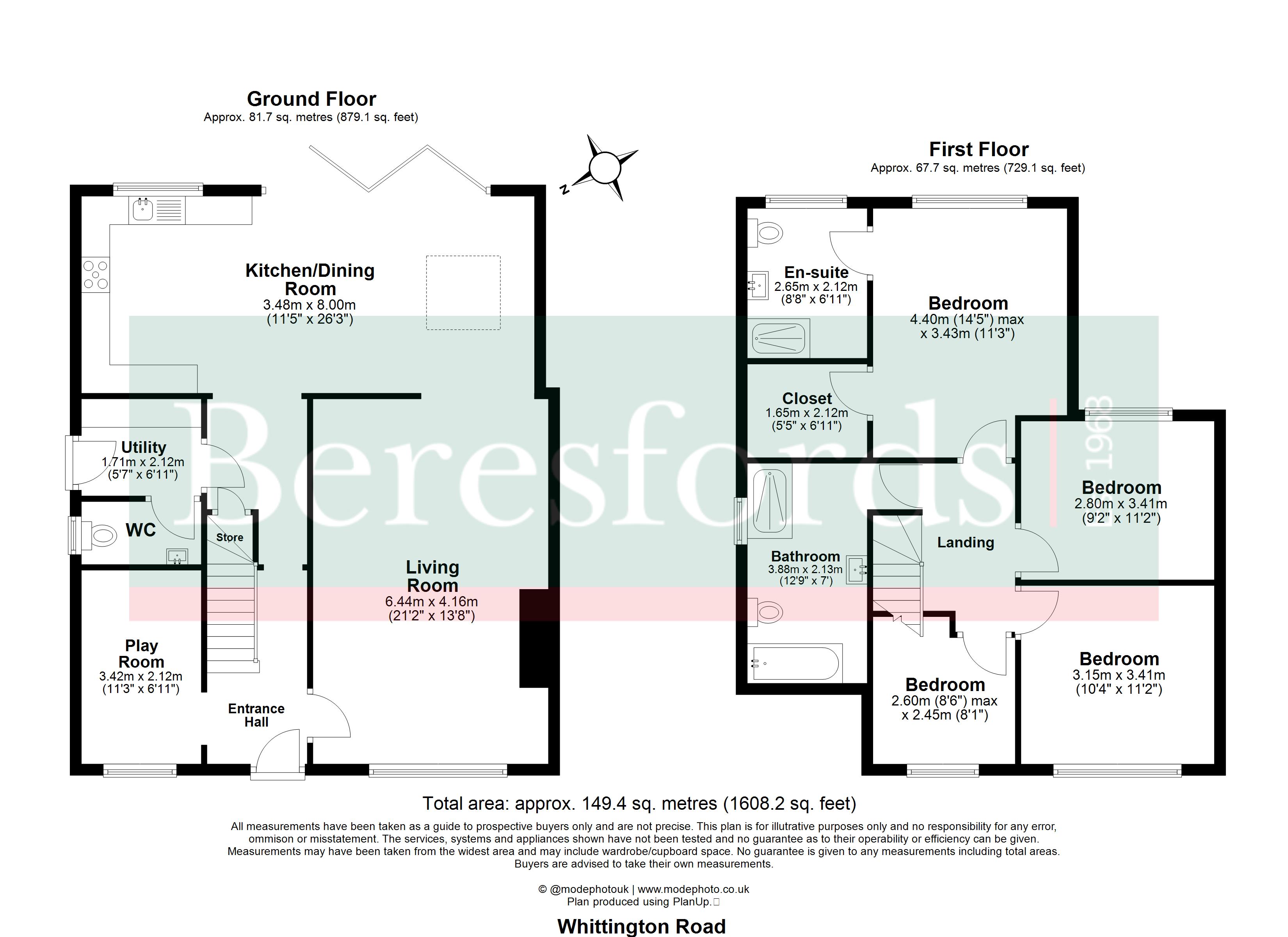 117, Whittington Road, Brentwood floorplan