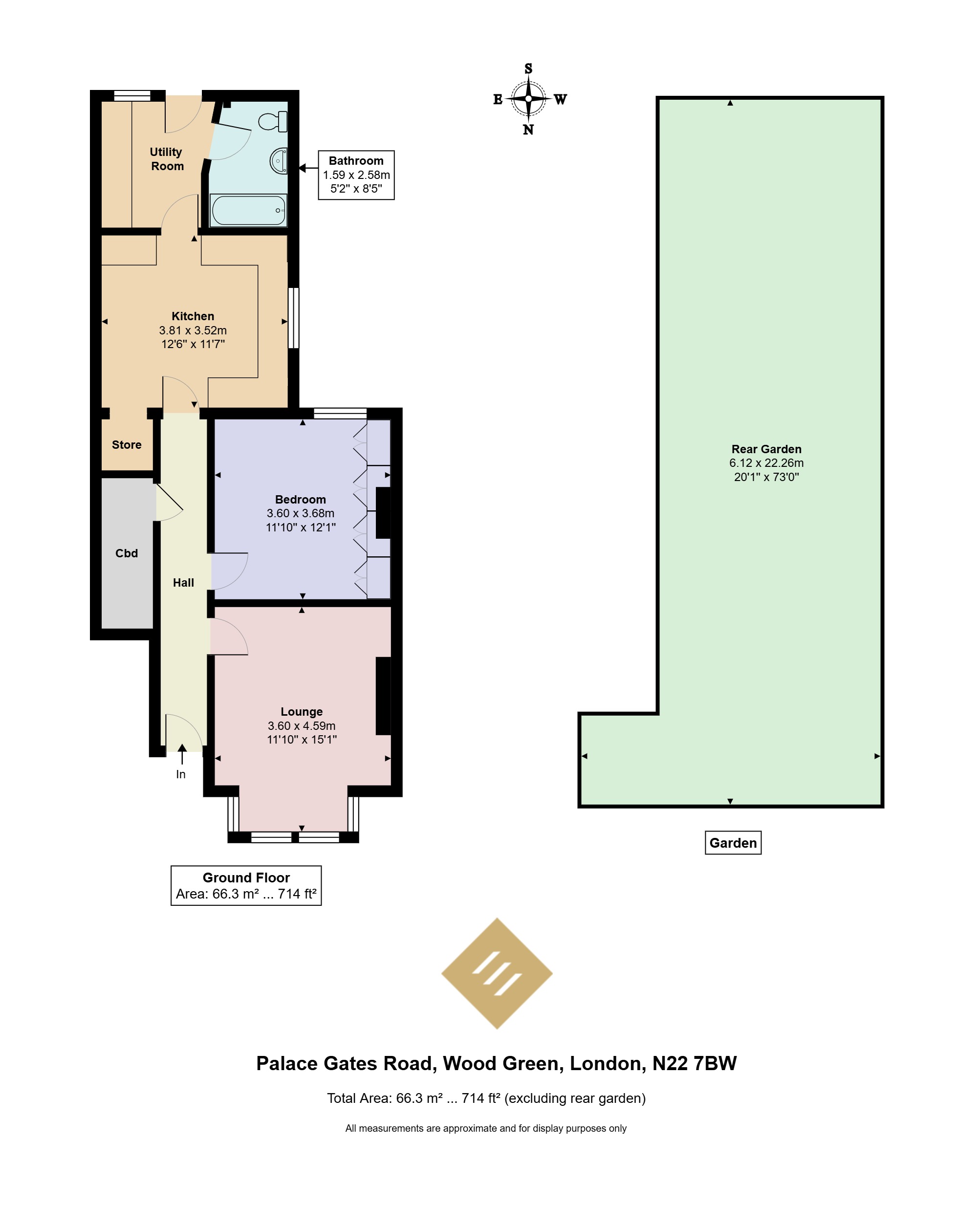 19, Palace Gates Road, London floorplan