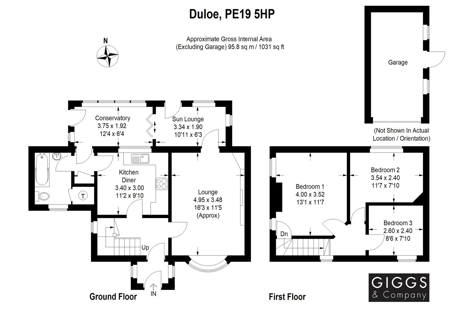 3 Bedrooms Semi-detached house for sale in Duloe, St Neots, Bedfordshire PE19