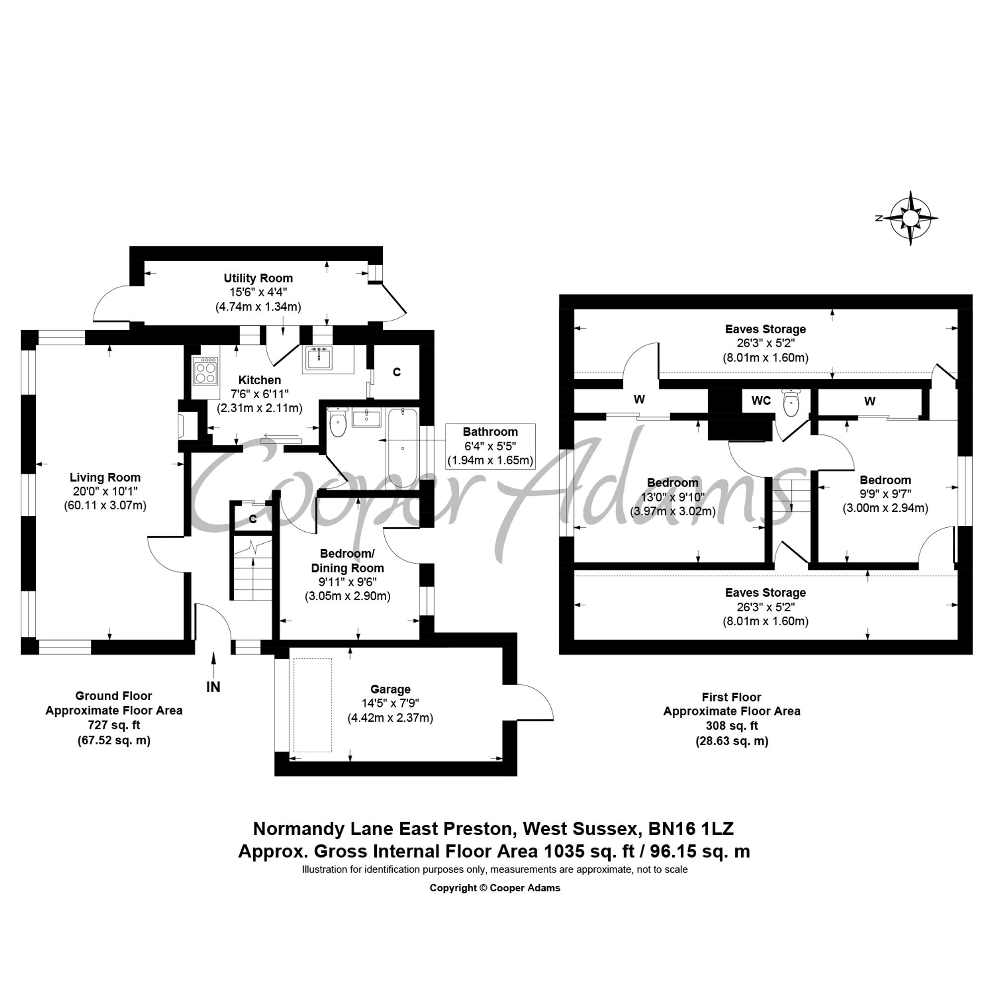 6 Normandy Lane, Littlehampton floorplan