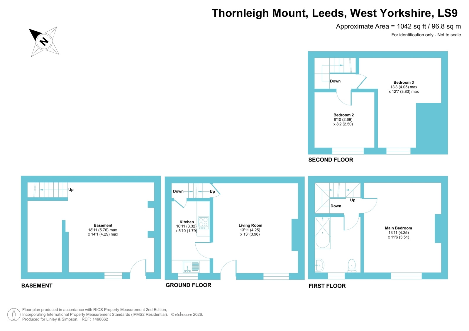 19, Thornleigh Mount, West Yorkshire floorplan
