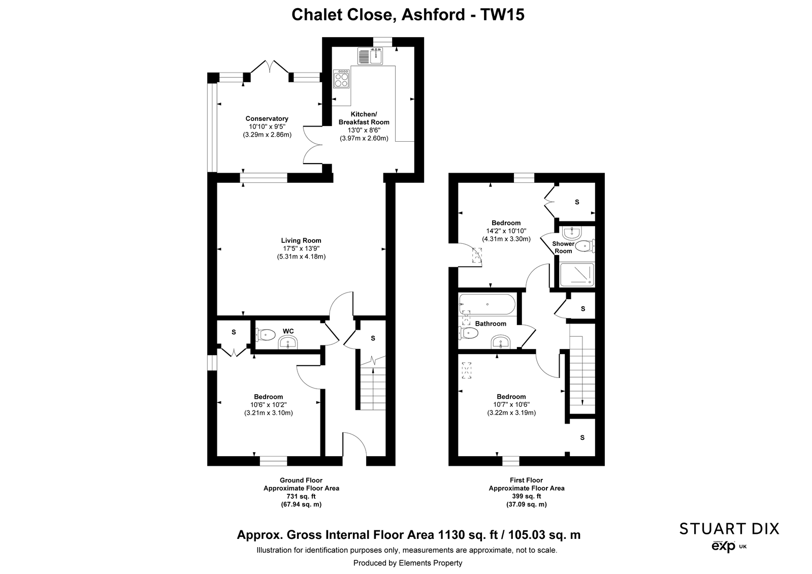 Chalet Close, Ashford floorplan