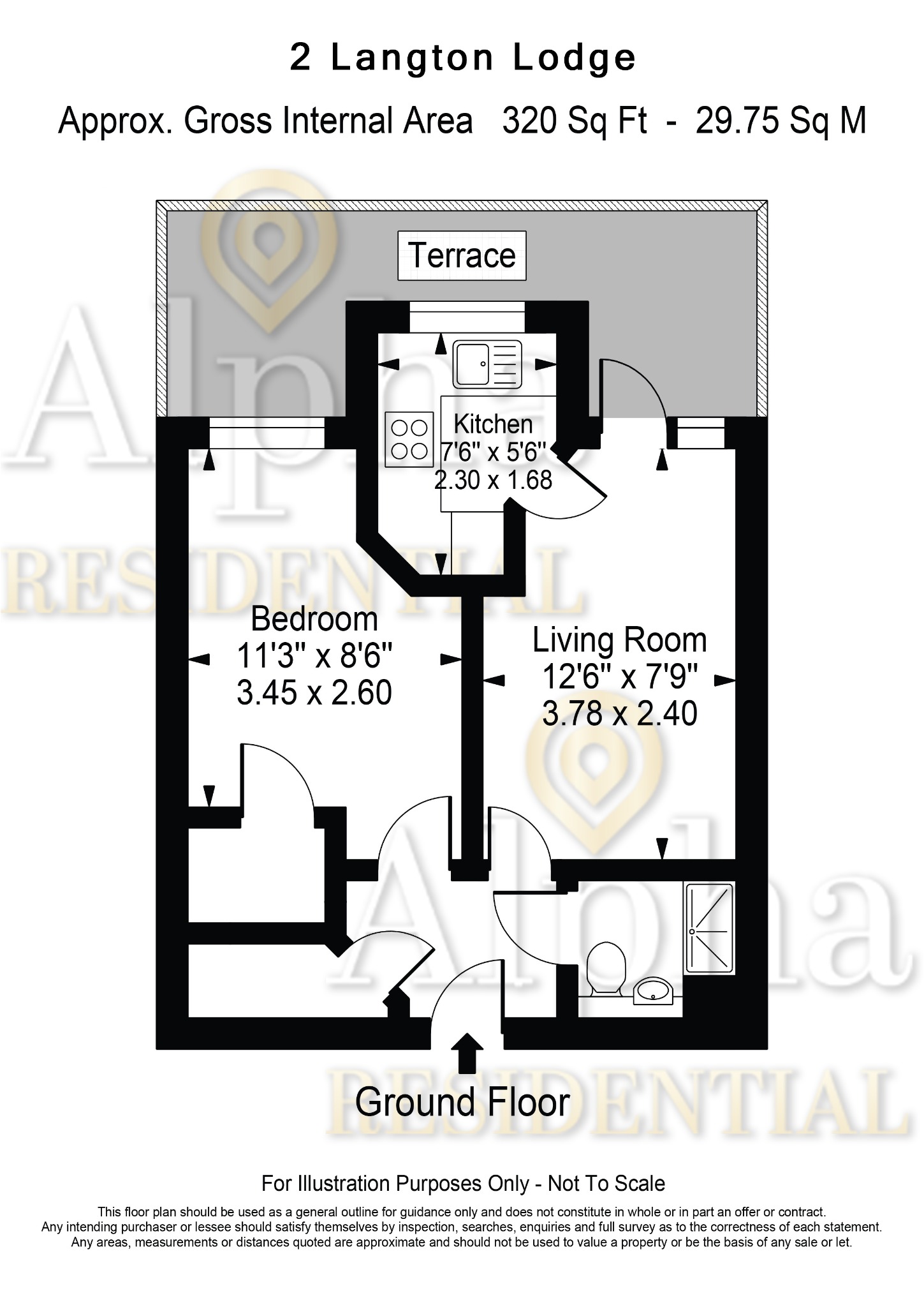 Langton Lodge, Thorpe Road, StainesUponThames TW18, 1 bedroom flat