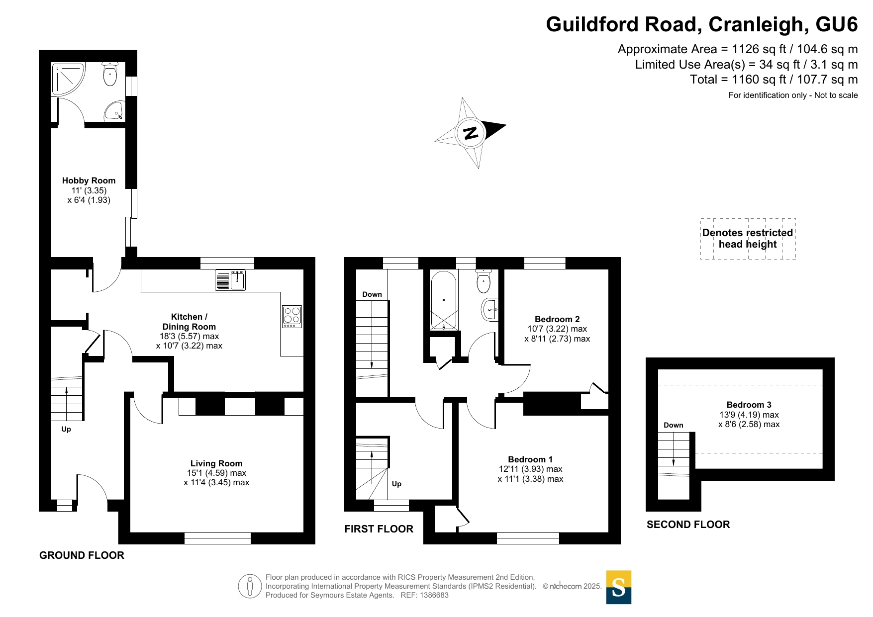 Guildford Road, Cranleigh, Surrey, GU6 floorplan