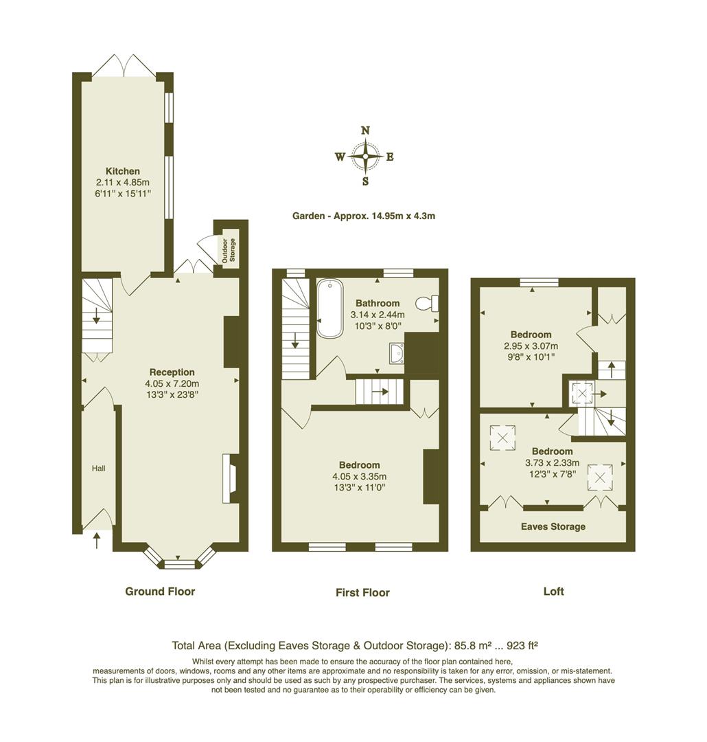 71, Chestnut Avenue, Forest Gate floorplan
