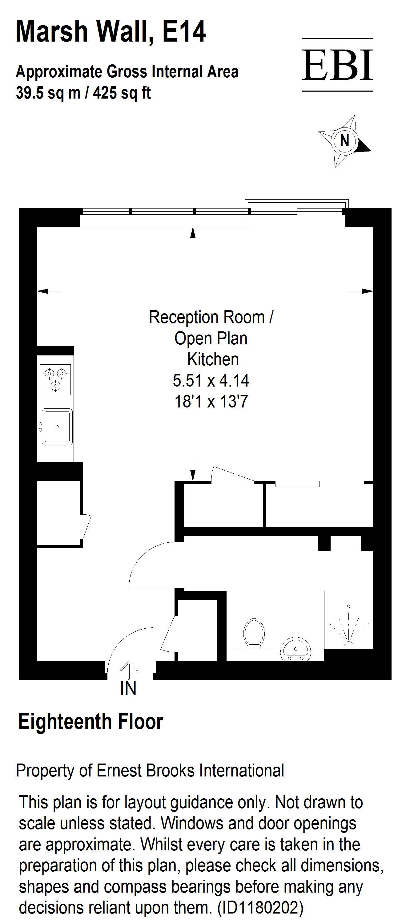 1812, Landmark Pinnacle, London floorplan