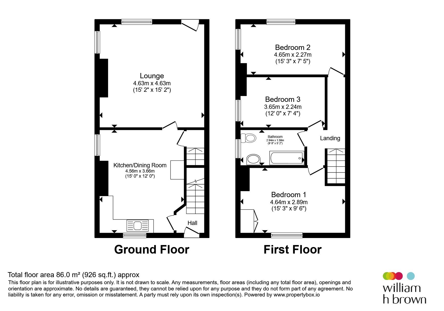 1, Church Terrace, Halifax floorplan