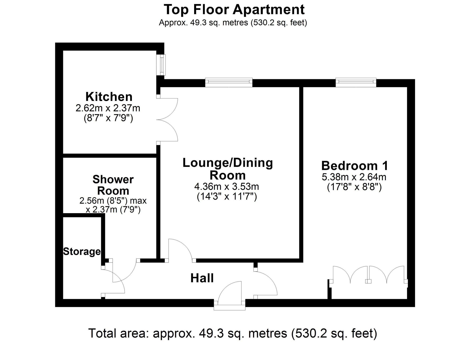 Flat 43, Ashley Court Chapelfields, Frodsham floorplan