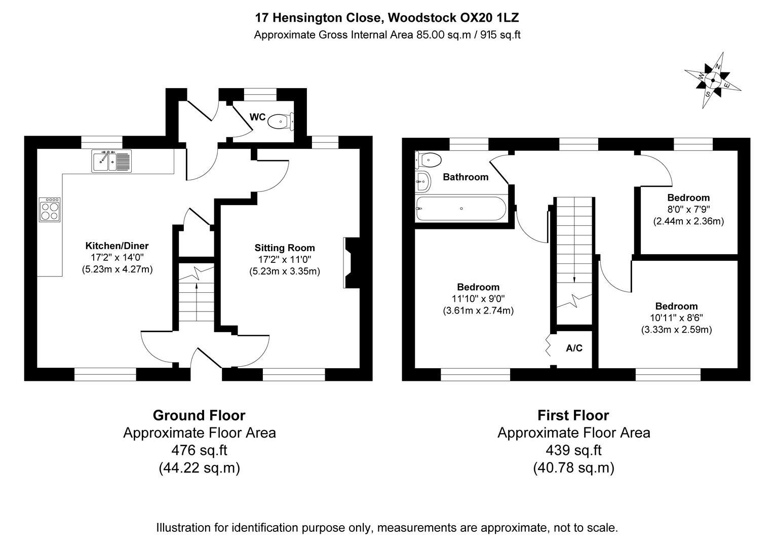 17, Hensington Close, Woodstock floorplan