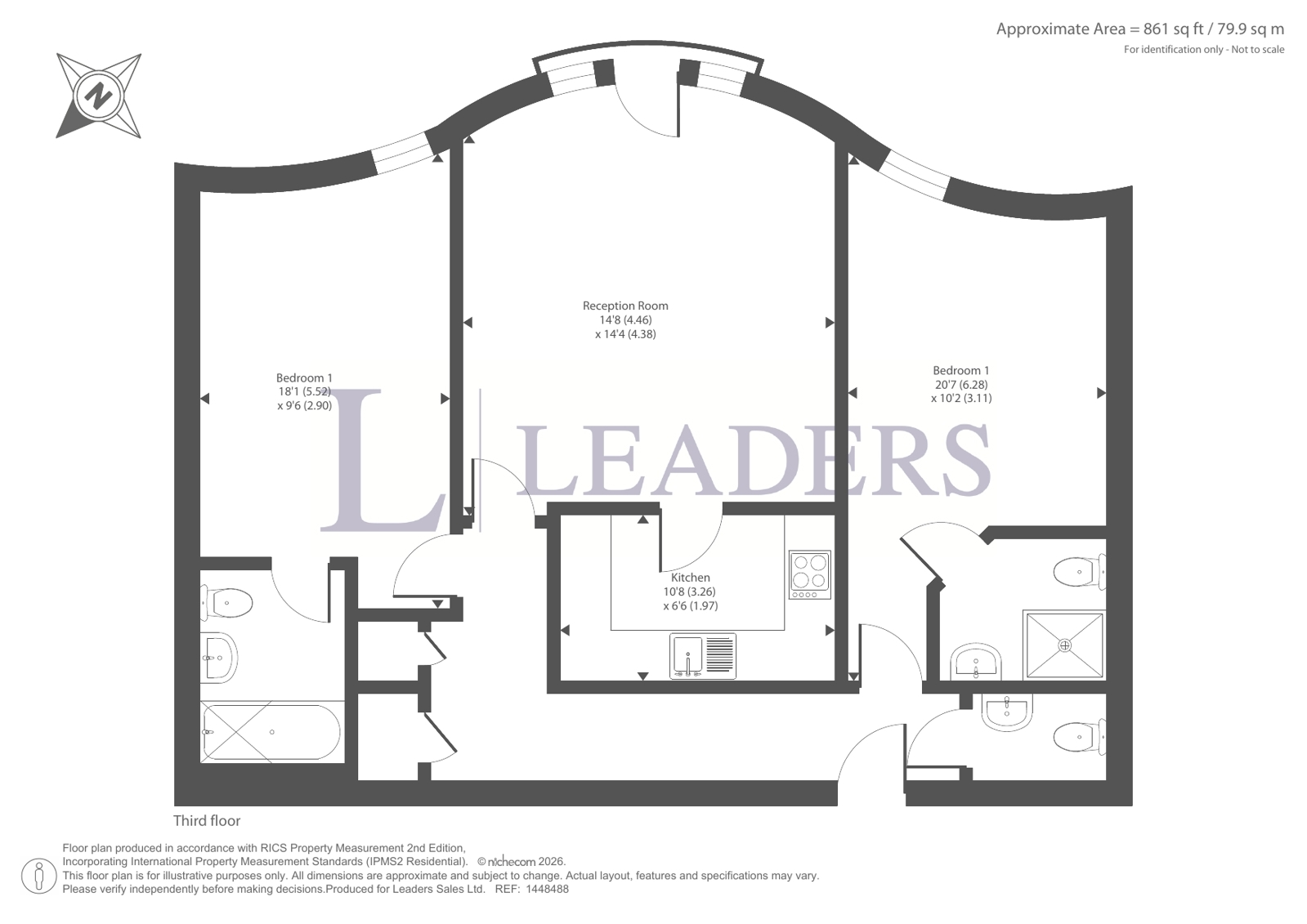 22, Kings Court, Walton-On-Thames floorplan