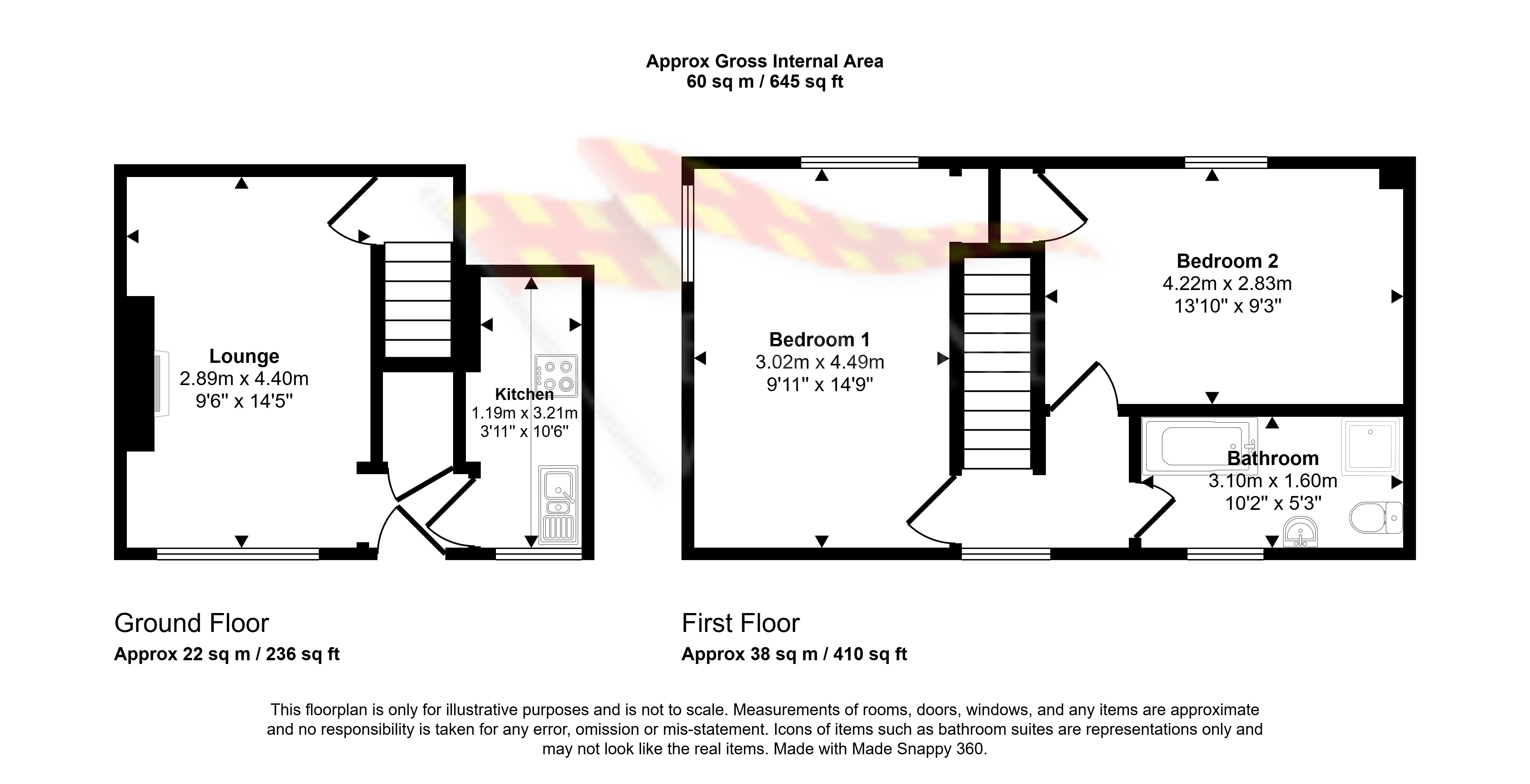 Nutshell Cottage, Town Hall Crescent, Haltwhistle floorplan