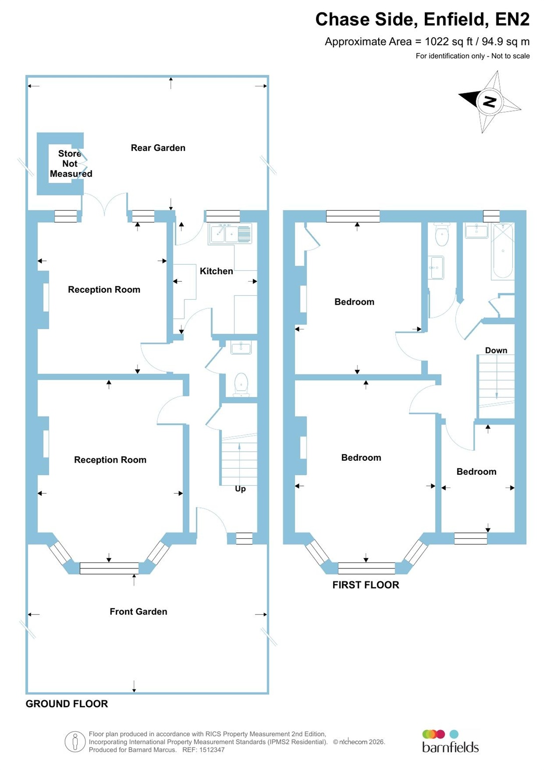 13, Chase Side, Enfield floorplan