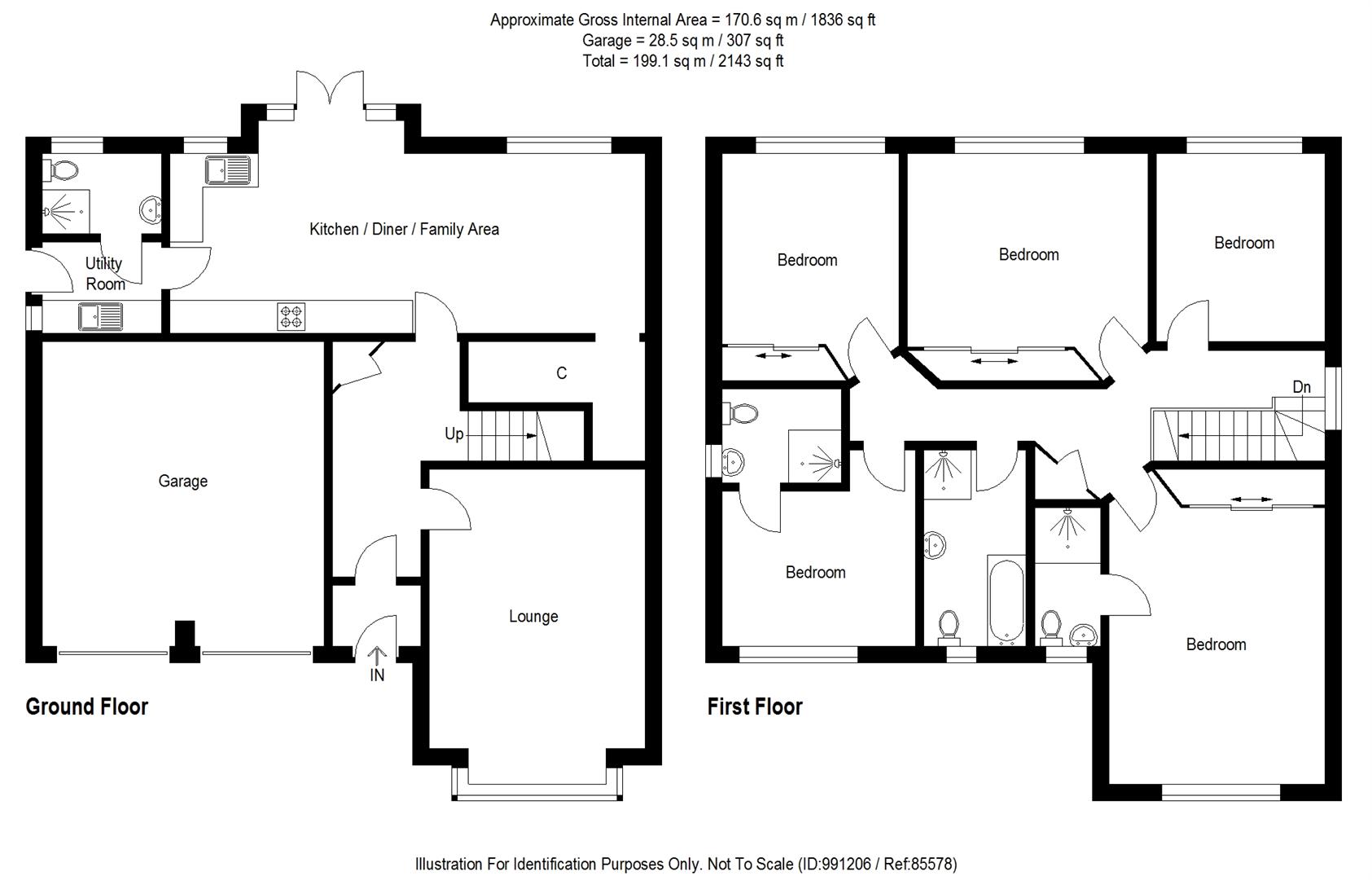 Seafield Rows, Seafield, Bathgate EH47, 5 bedroom detached house for