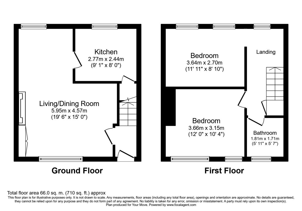 2 Bedrooms  to rent in Pickles Hill, Oldfield, Keighley BD22