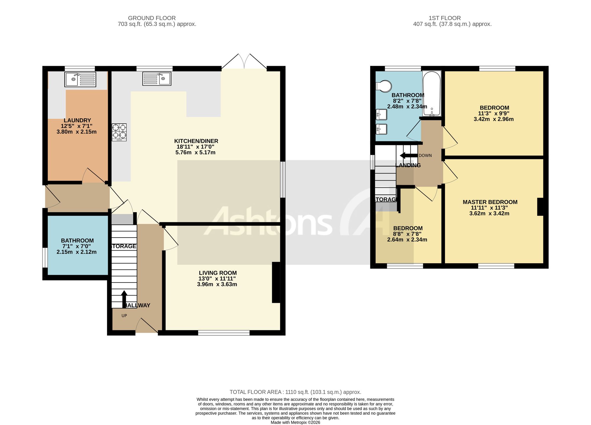 63 Windmill Lane, Warrington floorplan