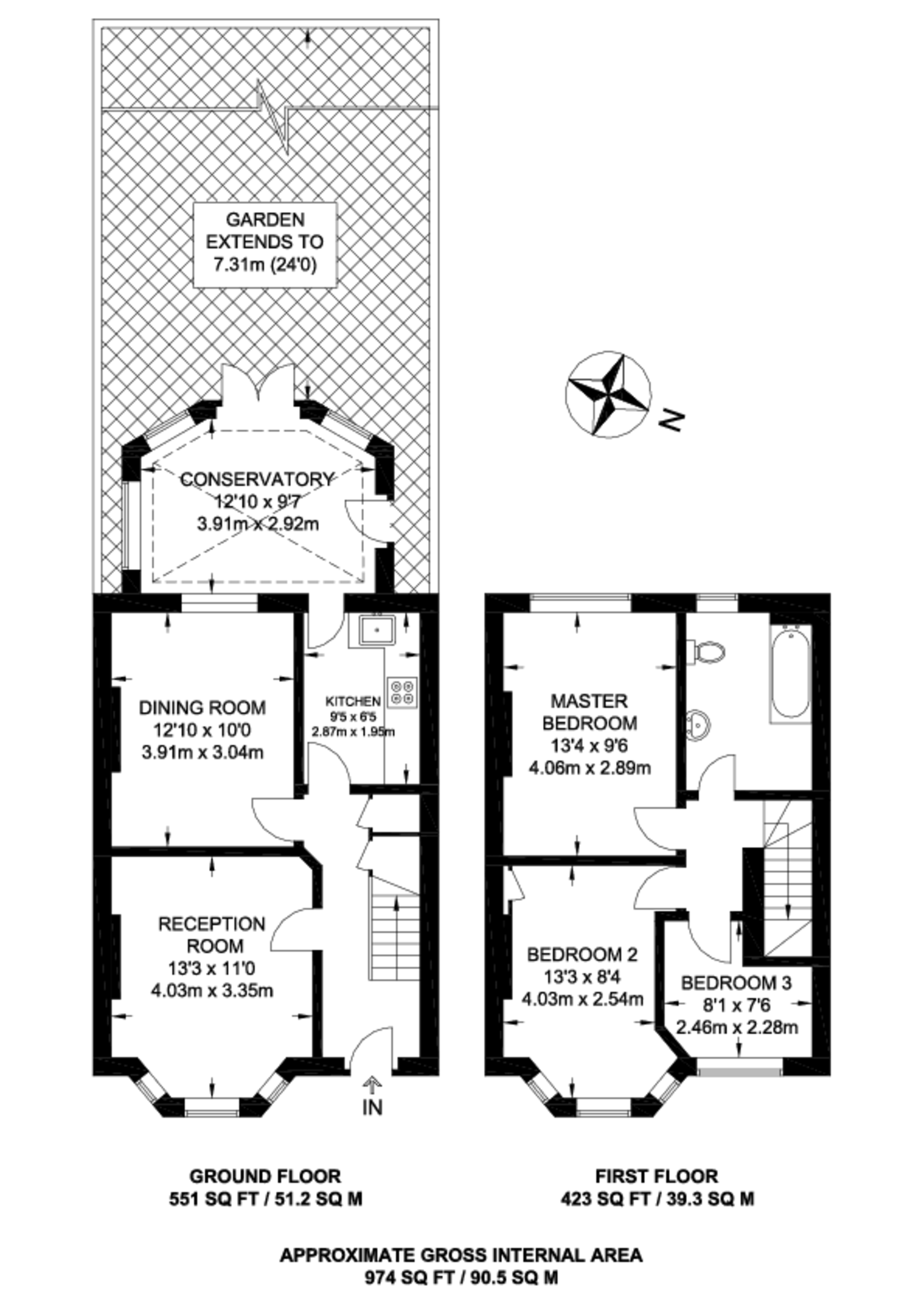 Trewince Road, Raynes Park floorplan