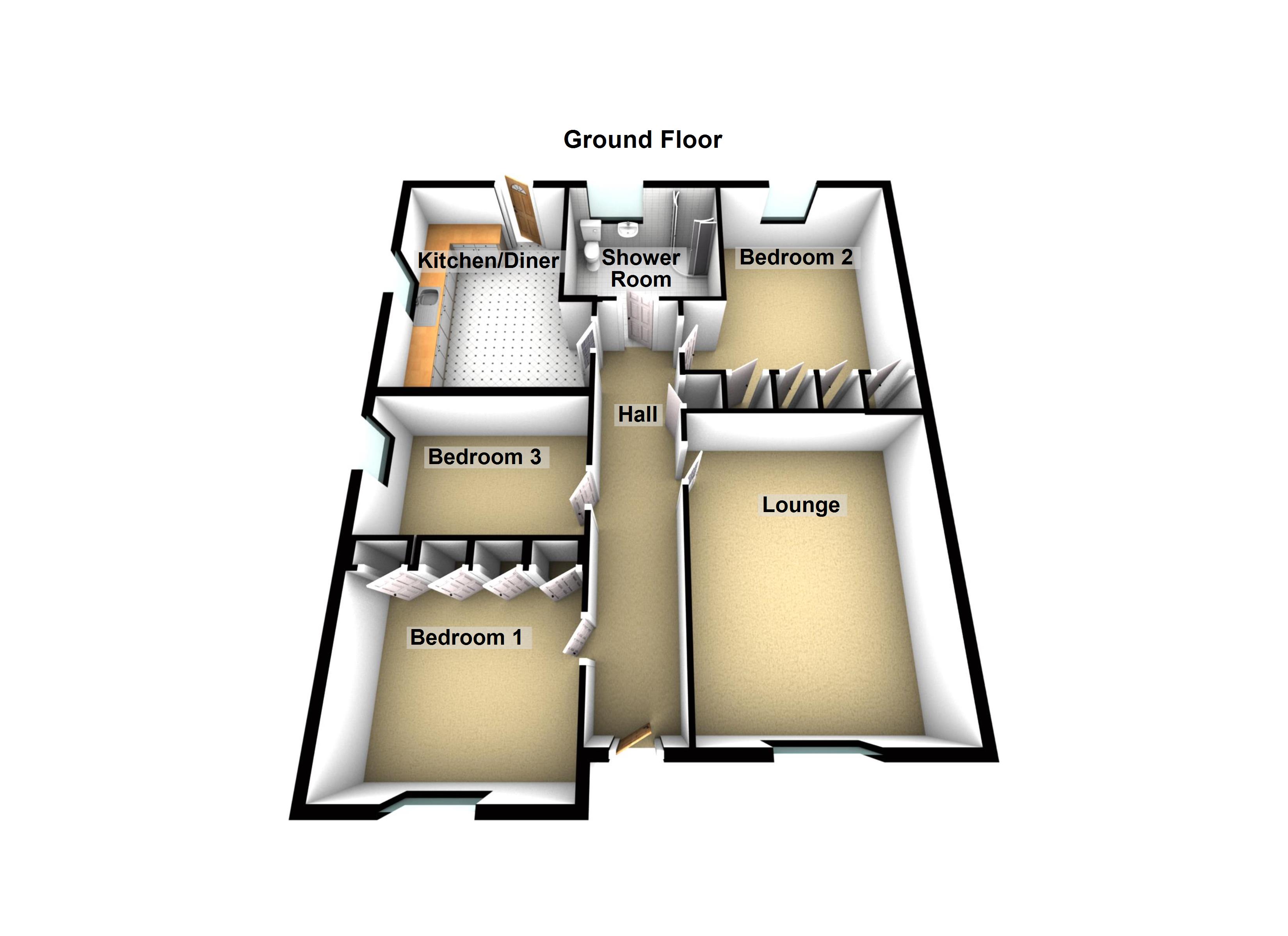 3 Bedrooms Detached bungalow for sale in Highland Crescent, Crieff PH7