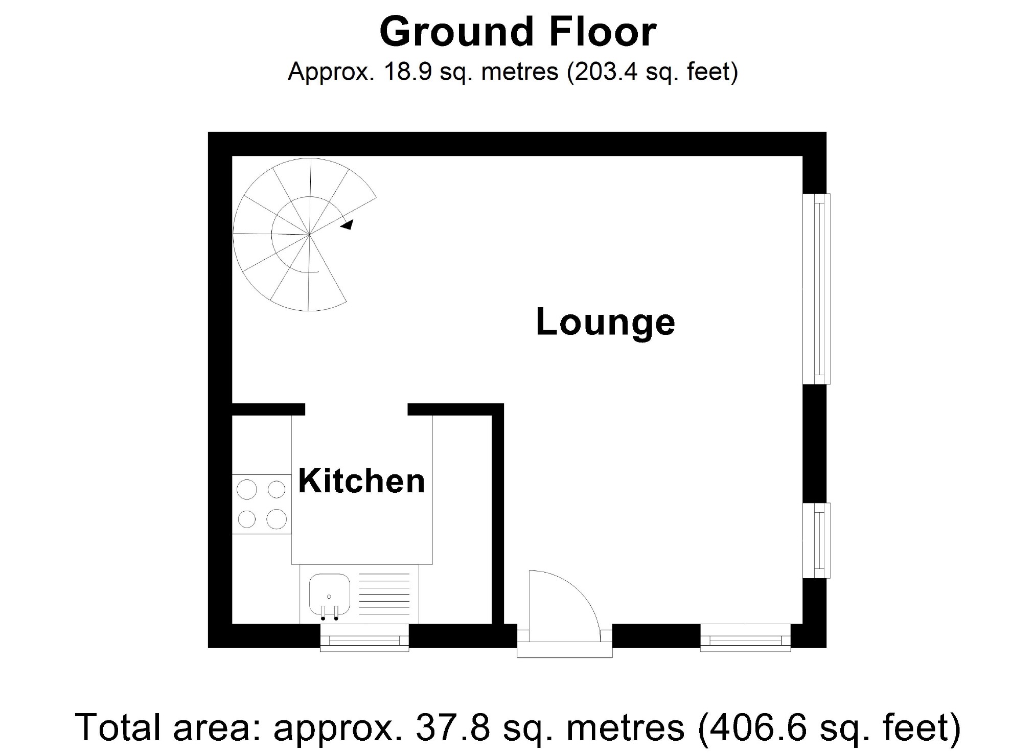 1 bed terraced house to rent in Hedge End, East Hunsbury, Northampton