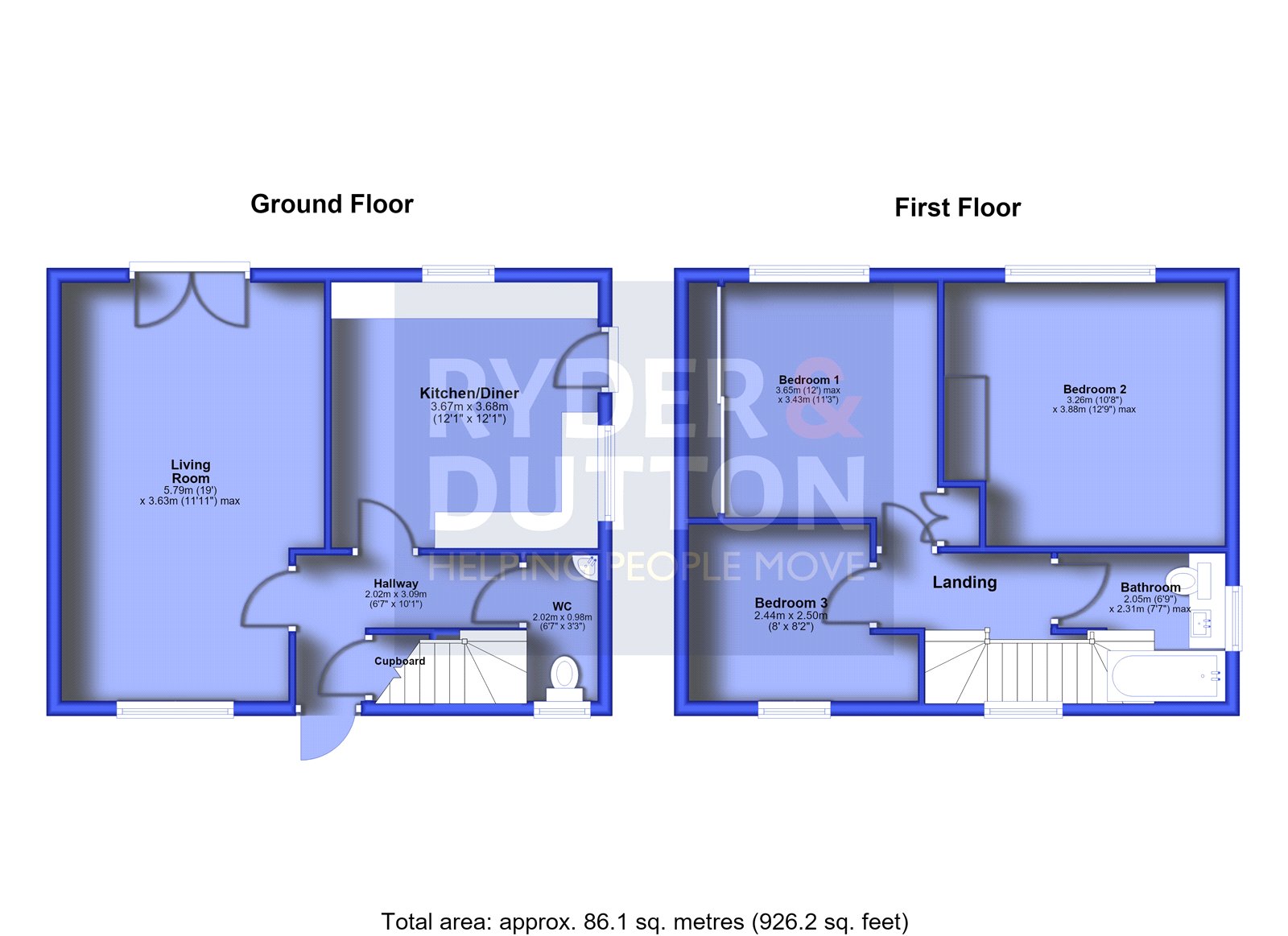 44, Staghills Road, Rossendale floorplan