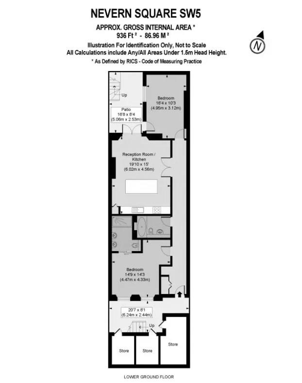 Nevern Square, Earl's Court floorplan