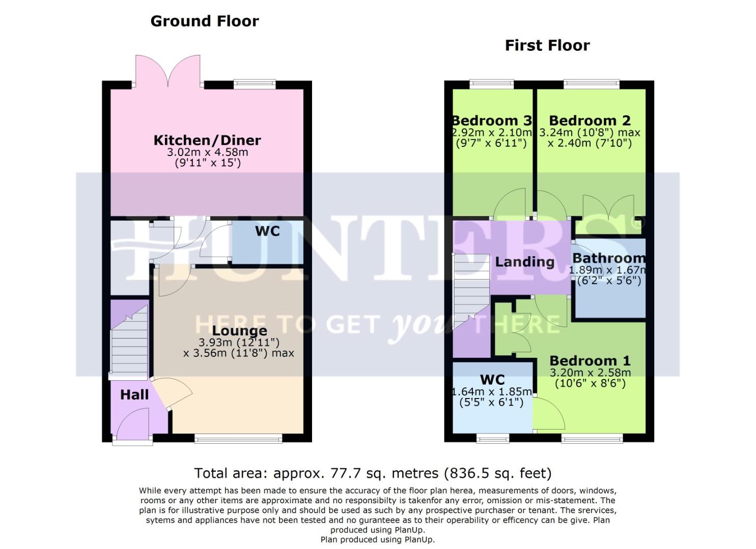 11, Primrose Wray Road, Wigston floorplan