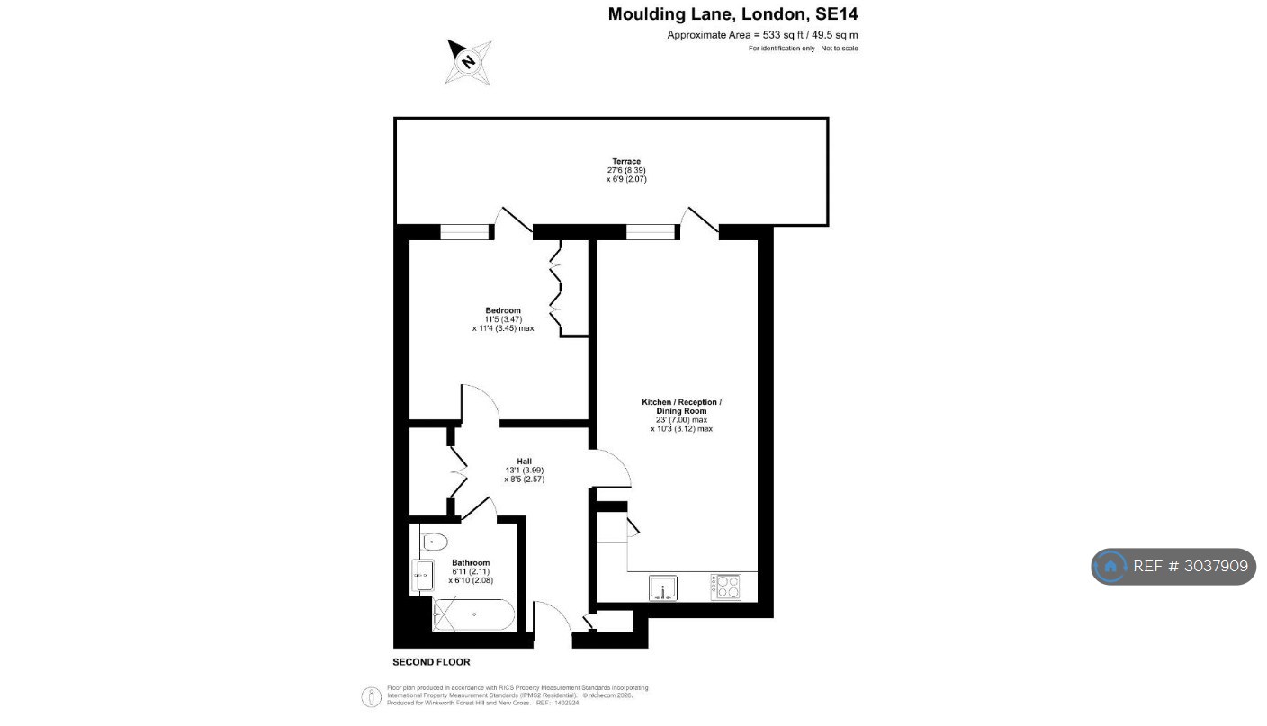 Moulding Lane, London floorplan