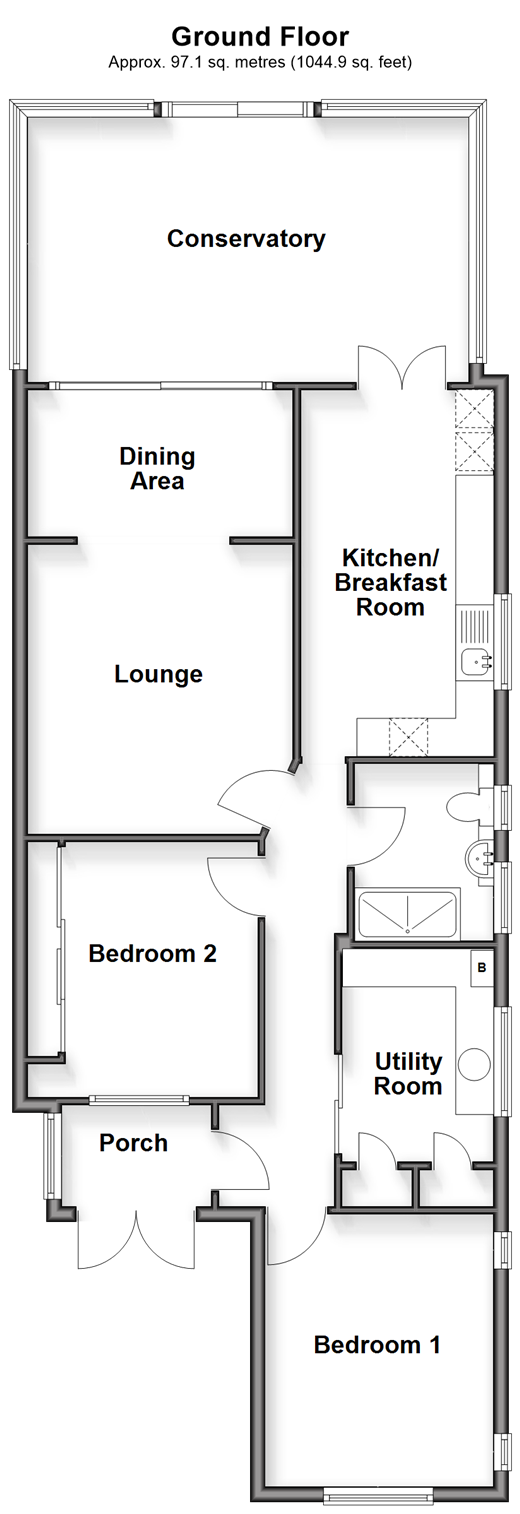 Fairview Avenue Wigmore, Gillingham floorplan