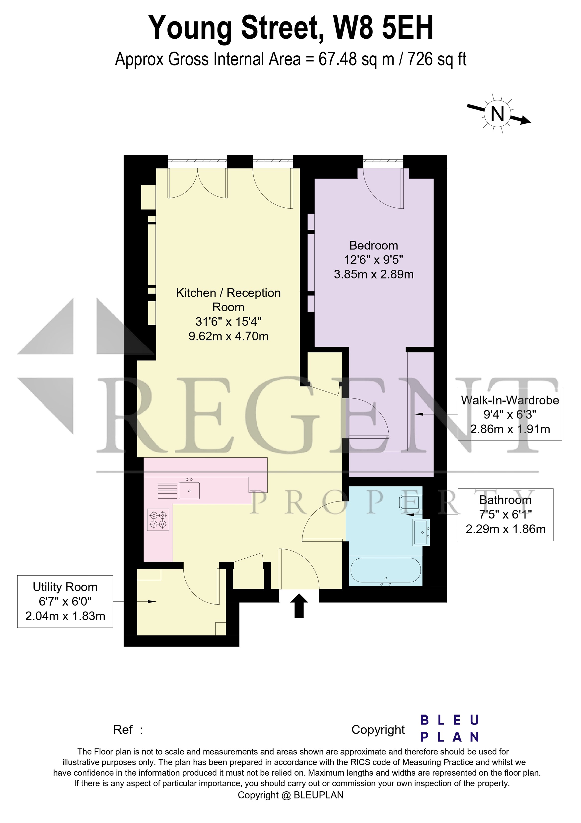 21, Apartment 10, Young Street, London floorplan