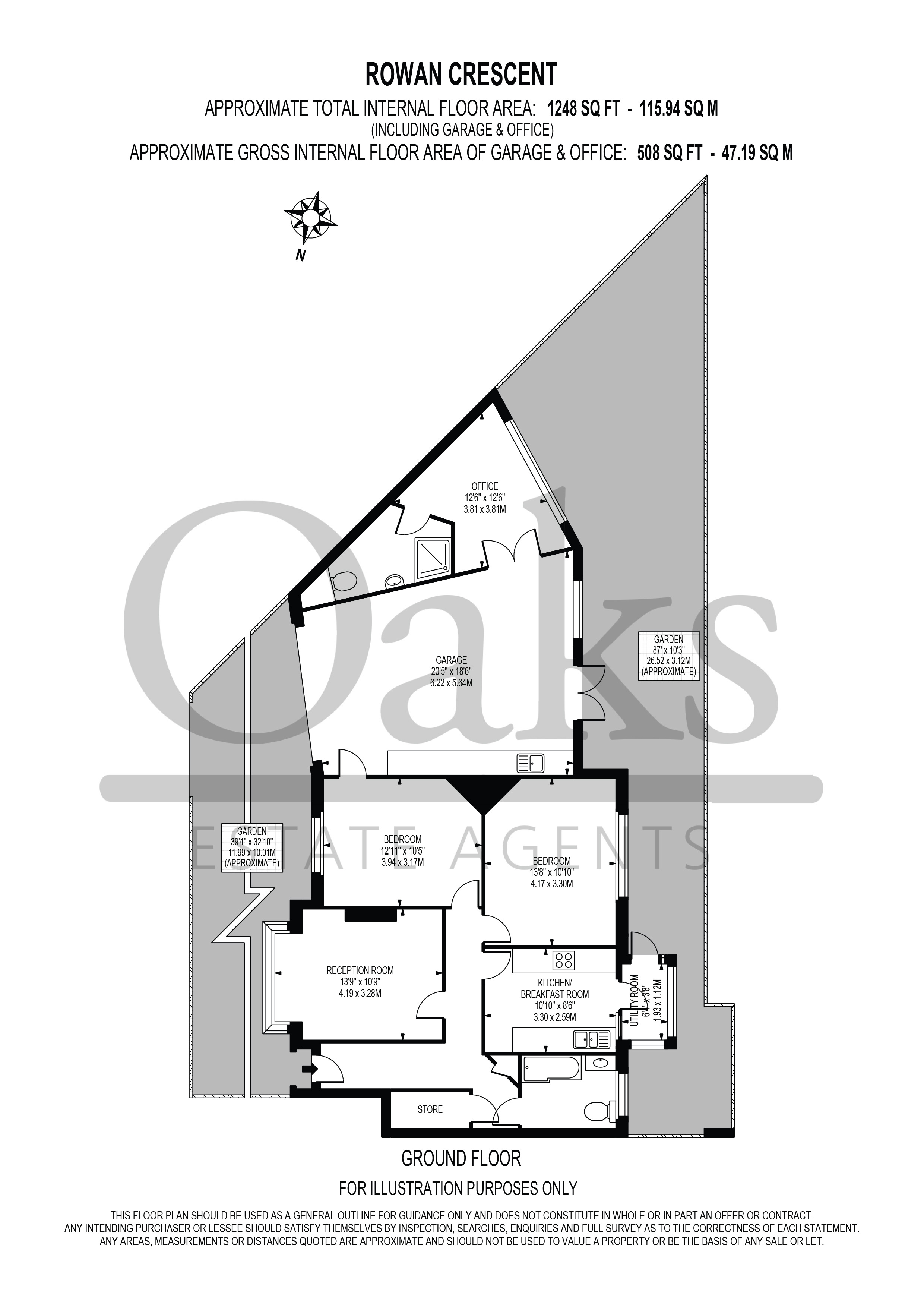 25 Rowan Crescent, London floorplan